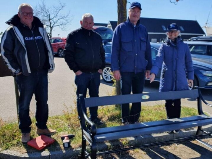 Bænk doneret af Greve Sejlklub 2021