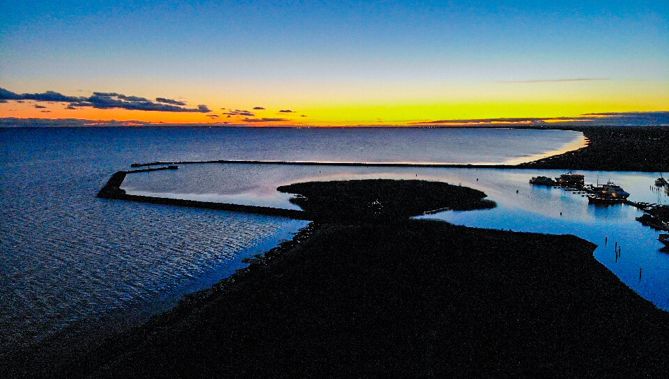 Indsejling Greve Marina med drone