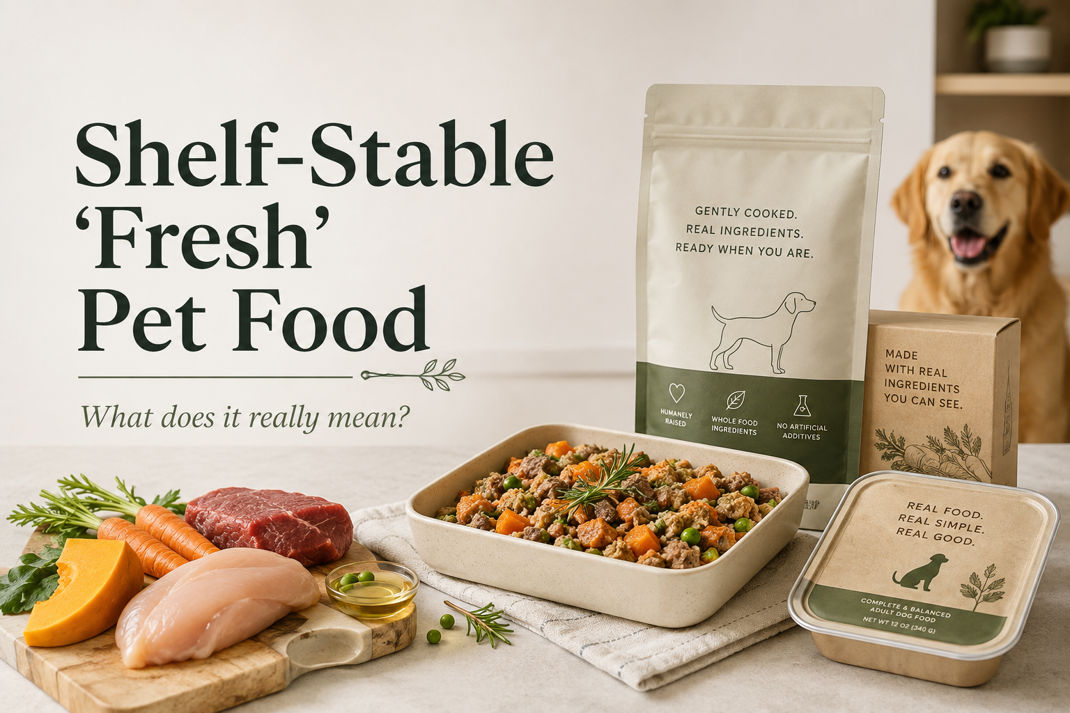 Understanding “Fresh” Dog Food: Processing, Shelf Stability and What the Label Really Tells You