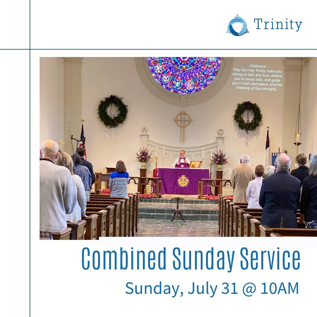 Combined Sunday Service
Sunday, July 31st- 10AM
Mark your calendars for Sunday, July 31st! After our 8am service, we will have a combined Sunday service at 10am. We look forward to seeing everyone!