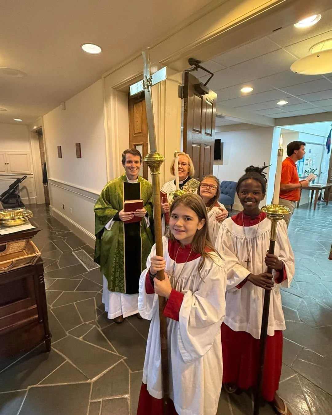 Yesterday, it was wonderful to have our choir back and to have the students help lead worship! Also, everyone had a great time at the pool party, thanks to Tami and Jim for hosting a joyous afternoon together!