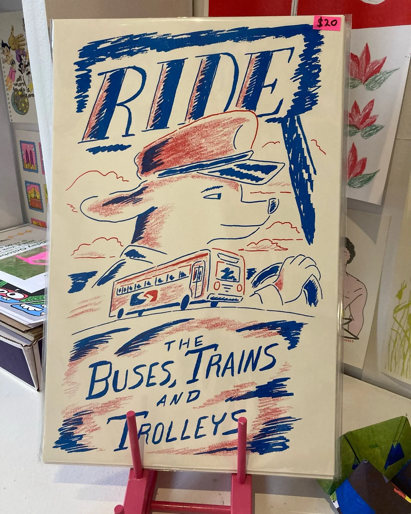 The first printing of my “Ride” poster is almost sold out, but a handful are still available! I’m so glad it’s struck a chord with people. The poster is an ode to not only Philly’s public transit service, SEPTA, but mass