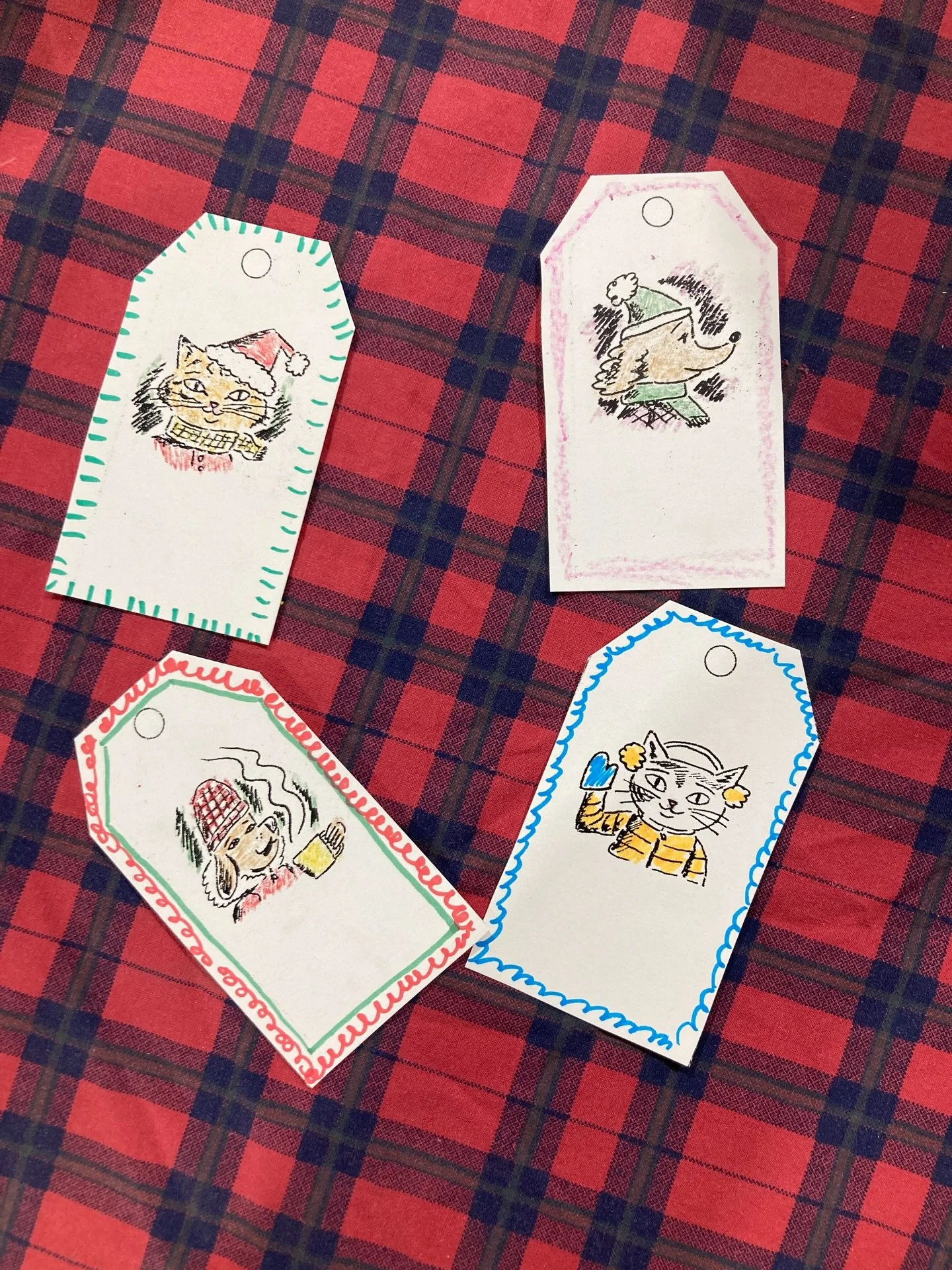 If you still have gifts to wrap, I have these free tags you can print and color 🎁 comment or DM me and I&rsquo;ll send over the link! And thanks to all the last minute shoppers still grabbing calendars and prints!