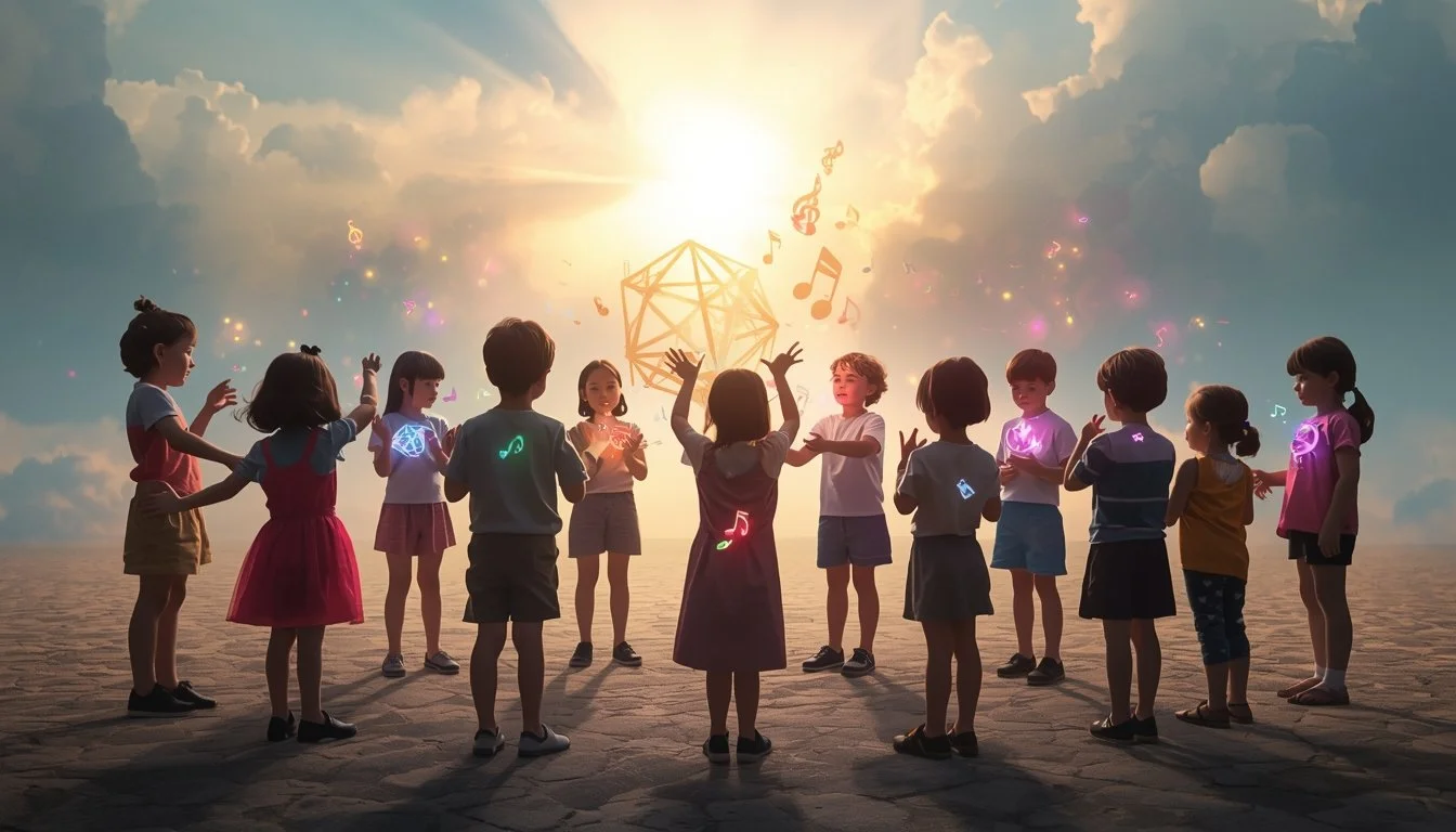 Ilustración de un niño descubriendo una luz brillante en su interior mientras explora sus talentos, simbolizando una educación basada en fortalezas y no en la corrección de errores.