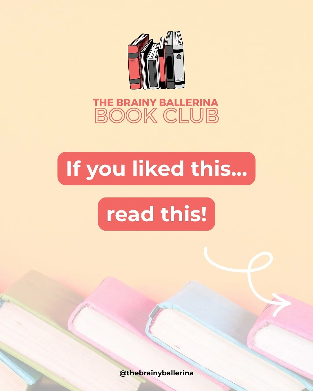 Which books should I do next? 📚 

TAP the link in bio to join The Brainy Ballerina Book Club! 
.
.
.
#thebrainyballerina #thebrainyballerinabookclub #bookofthemonth #bookclubpick #bookclubreads #booksfordancers #danceteachers #danceteaching #danceed