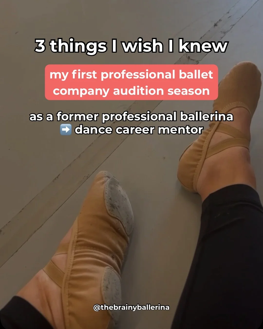 What no one told me - so now I&rsquo;m telling you!

Way more insight on The Brainy Ballerina podcast and blog in my latest post &ldquo;What No One Tells You About Professional Ballet Company Auditions&rdquo;
.
.
.
#thebrainyballerina #smartisbeautif