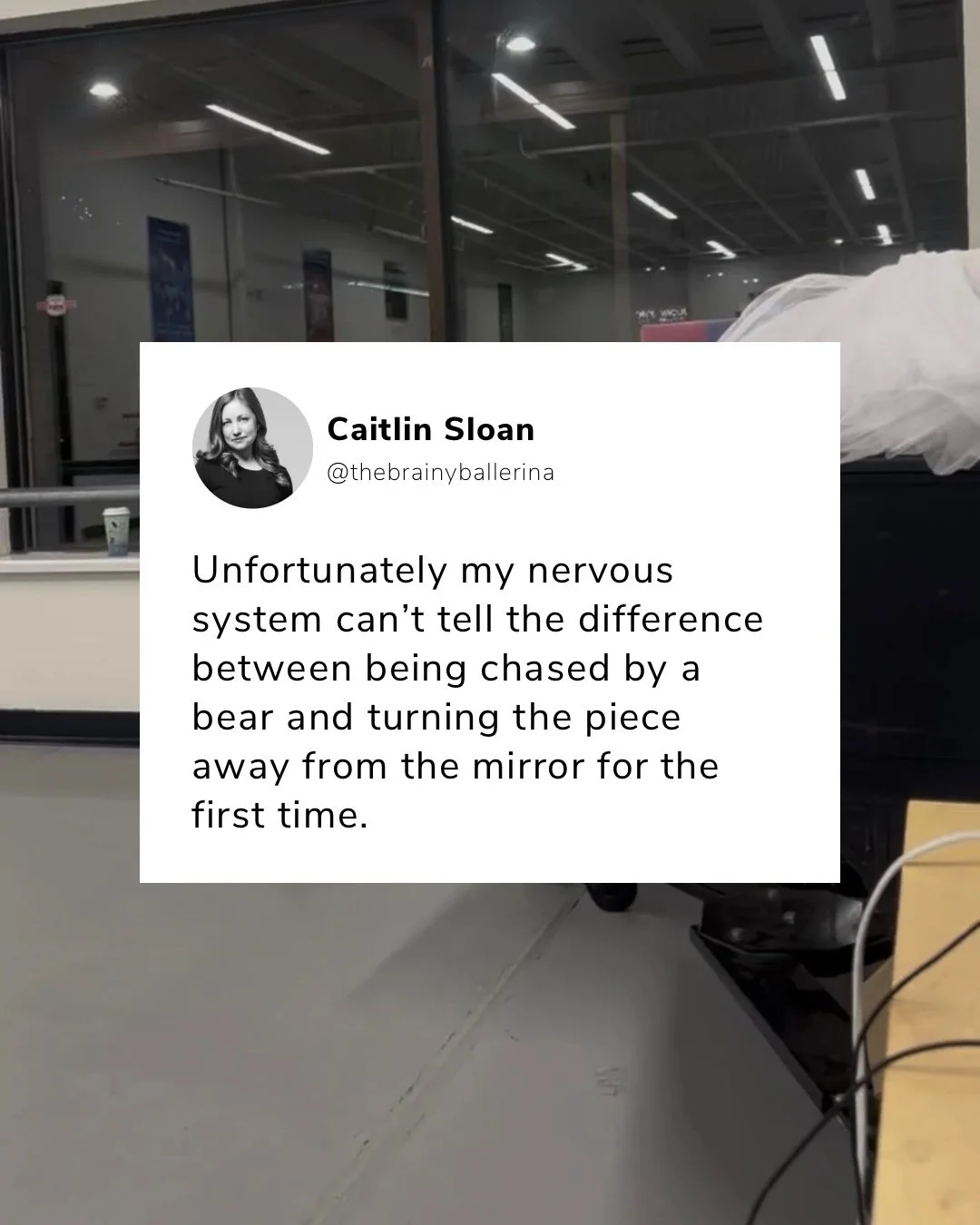 I fear it&rsquo;s a universal (dancer) experience 

#balletcore #ballerinasofinstagram #ballerinasofig #balletmemes #balletmeme
