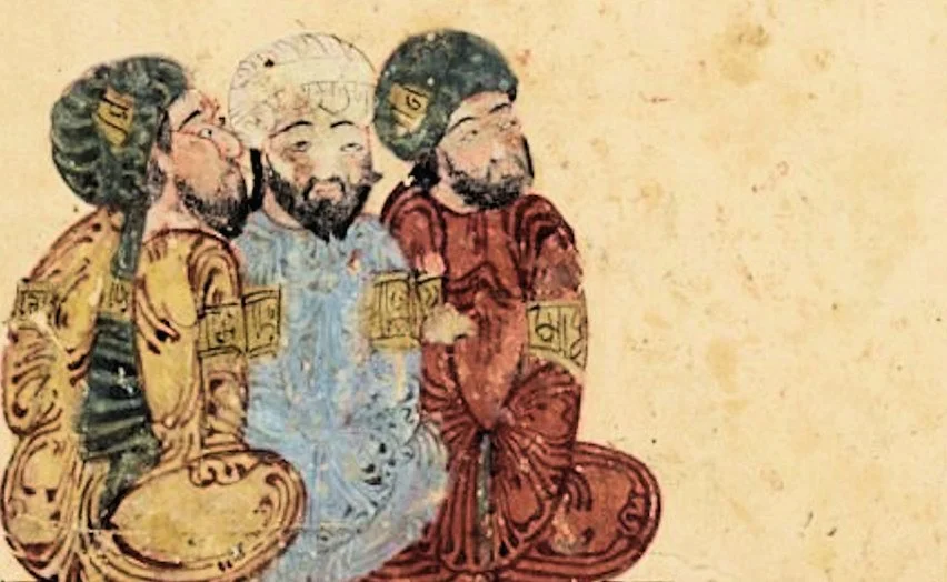 Maqāma_21_(fols._58v–59r,_double-page_spread_as_a_unit),_Maqamat_al-Harari,_1237.jpg