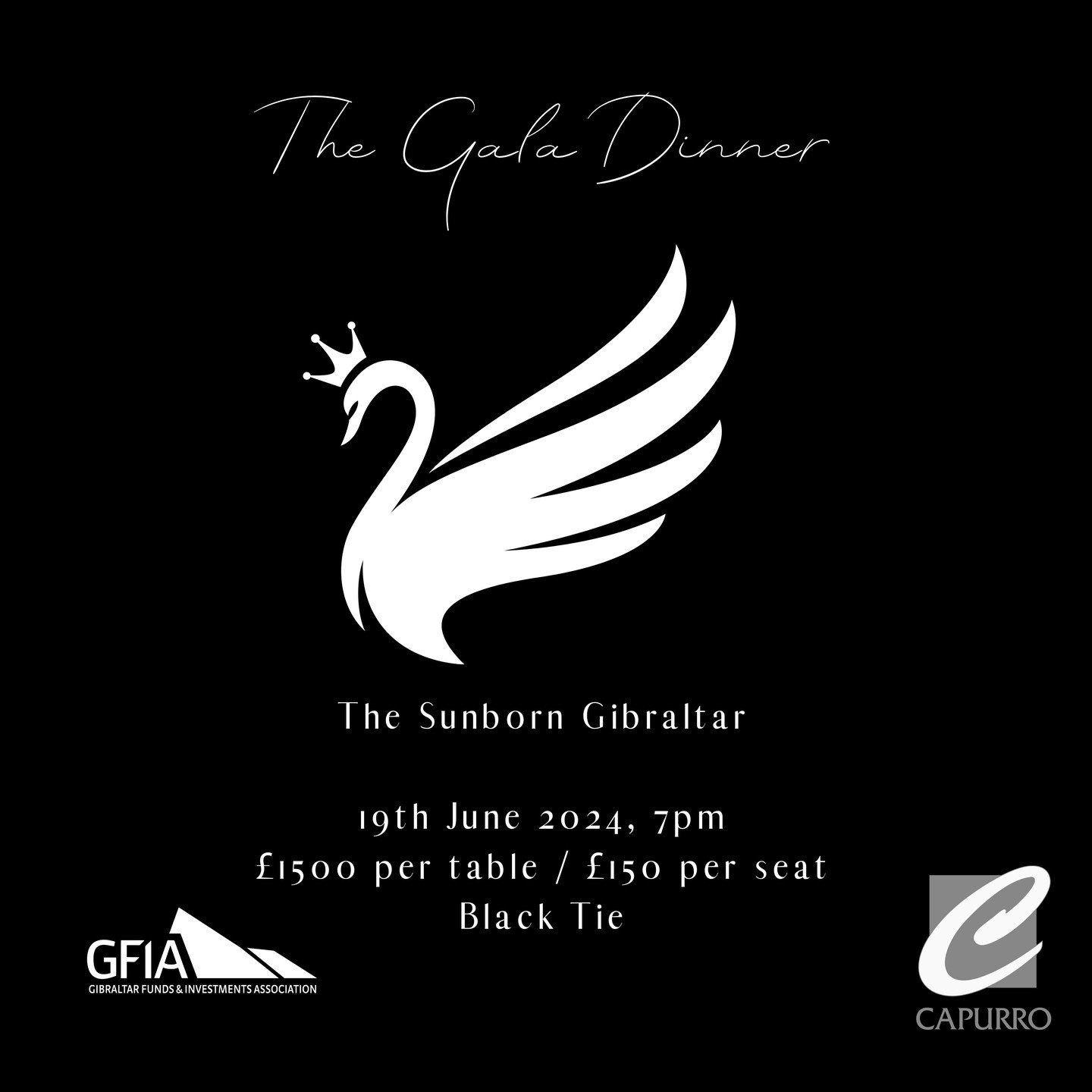 Reserve your table to this years GFIA Gala Dinner by emailing info@gfia.gi. 

 @a.m.capurro #swanlake #gala #gibraltar