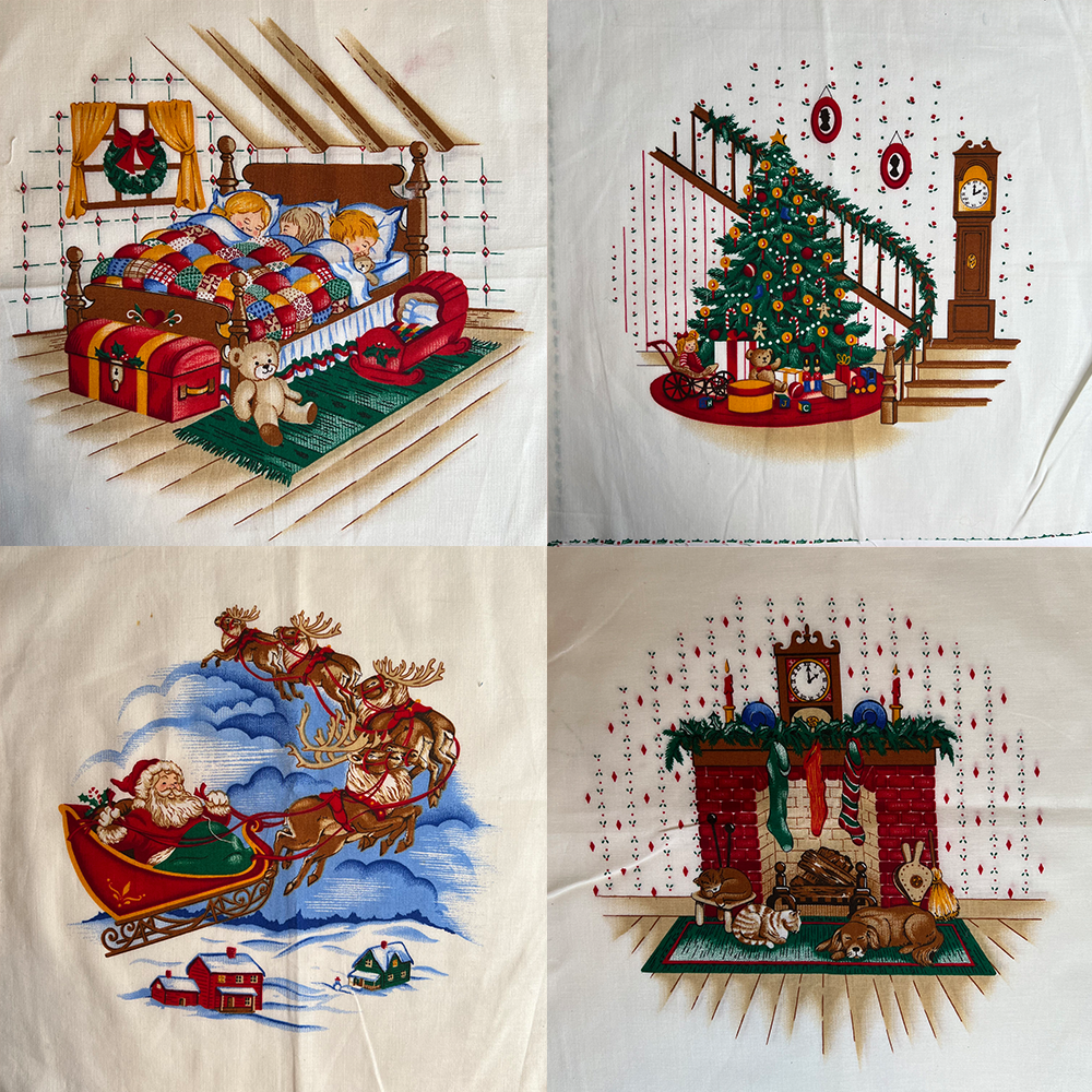 Holiday Mice Quilt Panels (10 Pieces) — Paper City Fabrics