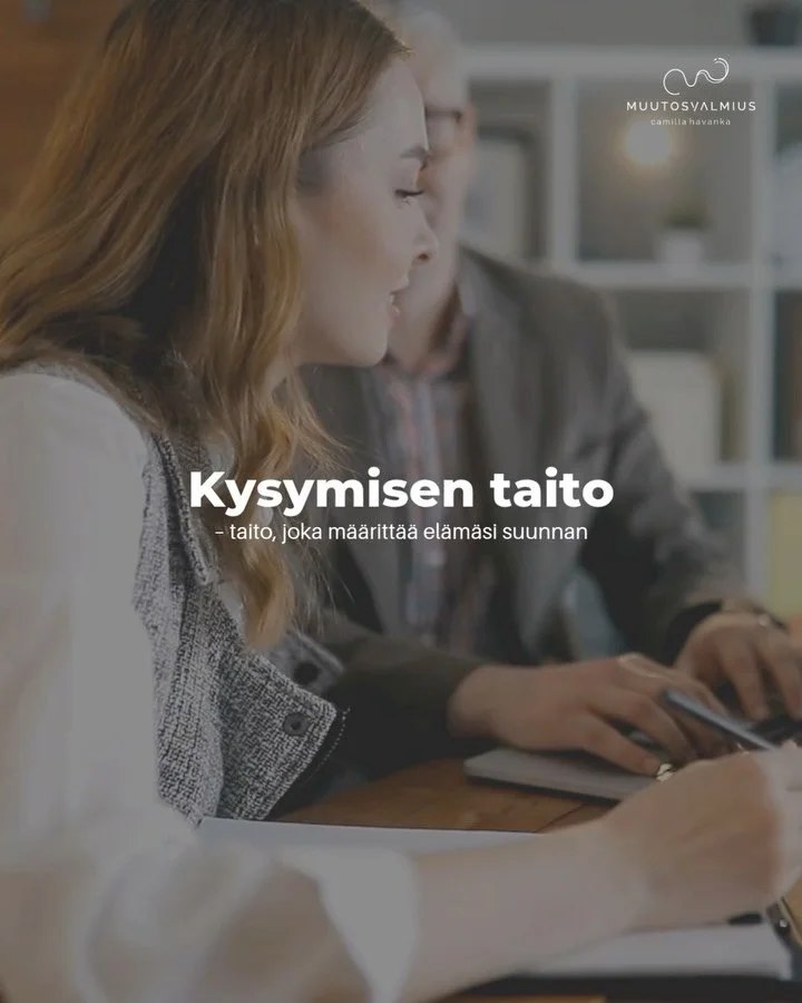 Kysymisen taito on yksi t&auml;rkeimmist&auml; taidoista, kun haluat tulla paremmin toimeen itsesi, muiden ja maailman kanssa ✨

Mutta eiv&auml;tk&ouml; kaikki osaa kysy&auml; kysymyksi&auml;? Eih&auml;n siin&auml; kai ole mit&auml;&auml;n vaikeaa? &