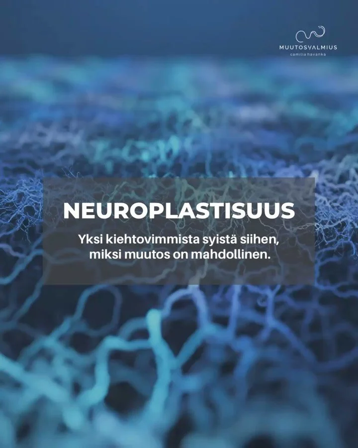 Neuroplastisuus - mik&auml; ihana syy sille, ett&auml; muutos on  todella mahdollinen! 🧠

Neuroplastisuus antaa tieteellisen perustan muutokselle. Se on selitys, miksi ihmiset jumittaa. Se on syy, miksi me mielummin tehd&auml;&auml;n niinkuin ennenk