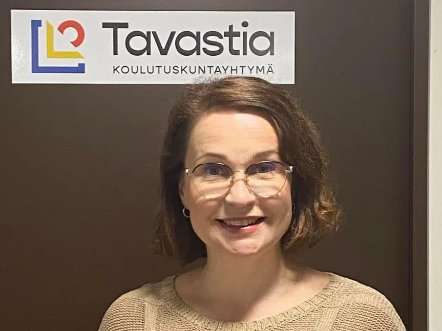 Koulutuskuntayhtymä Tavastia ja Lupaus-hankkeen hankekoordinaattori Anne Ahvenharjun valokuva