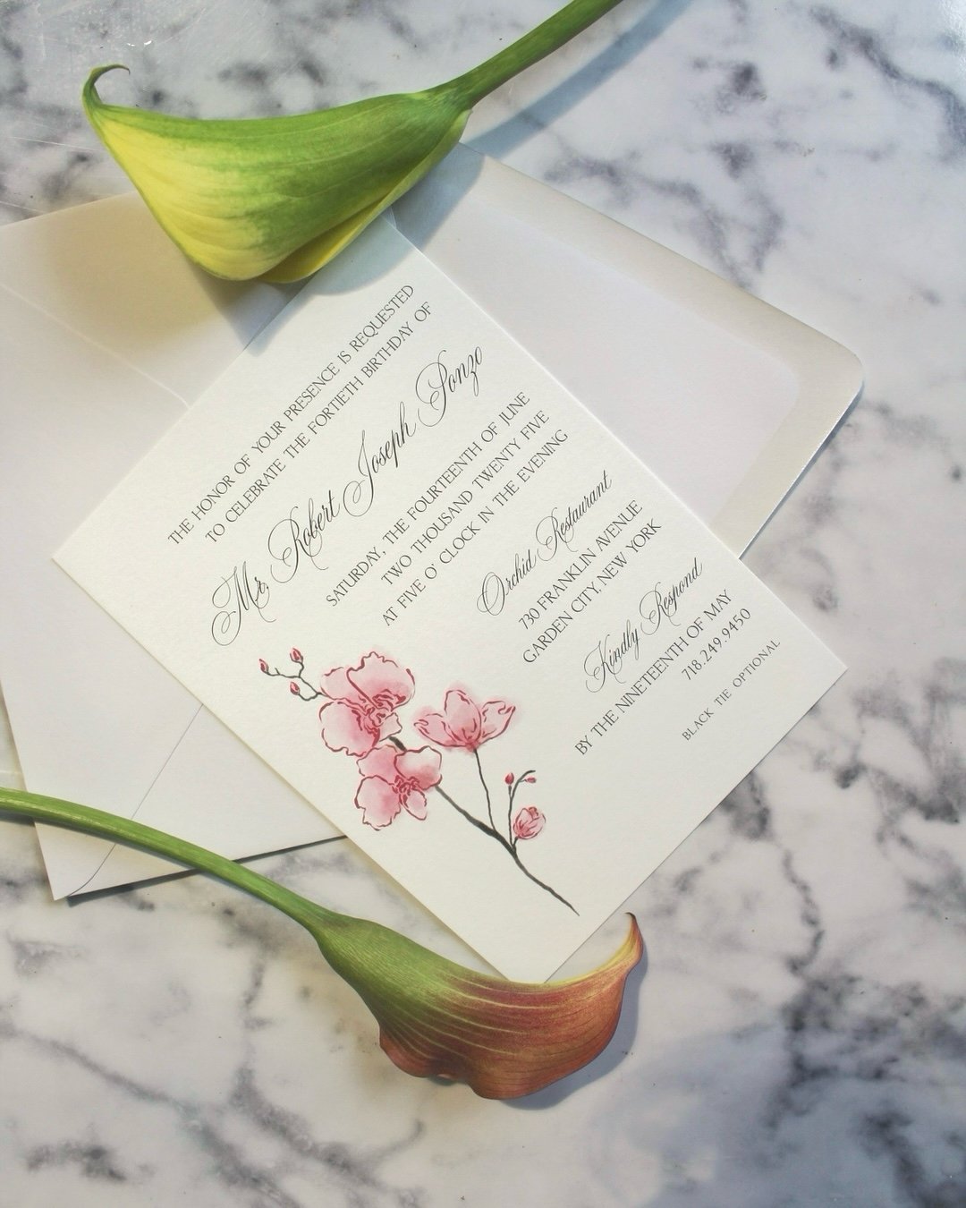 manifesting my orchid to look like the one I drew for this 40th birthday invitation 

&mdash;
#liebandrose #customstationery #birthdayinvitation #custombirthdaystationery