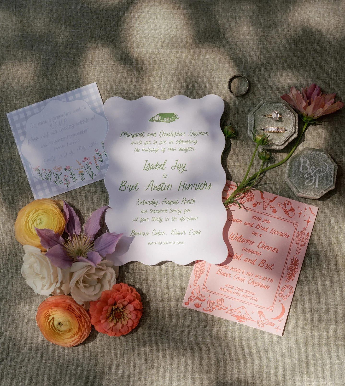 invitation suite | isabel &amp; bret