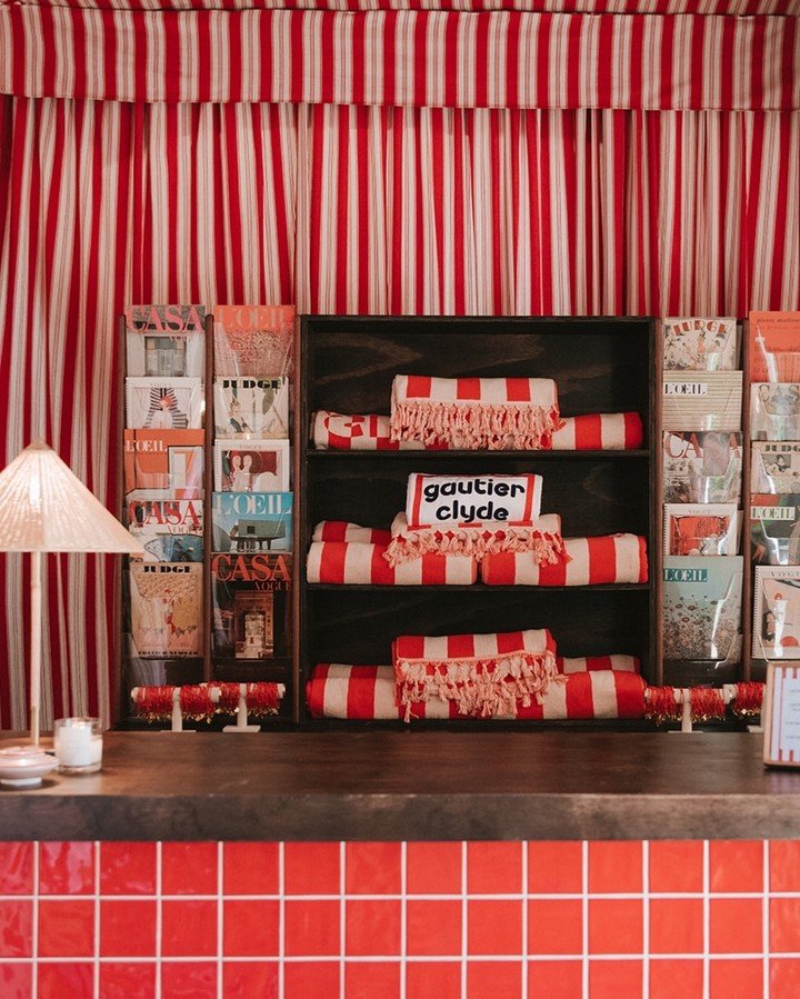 custom towel design for the welcome pool party to kick off gaby &amp; nick&rsquo;s wedding weekend 

@studiosully