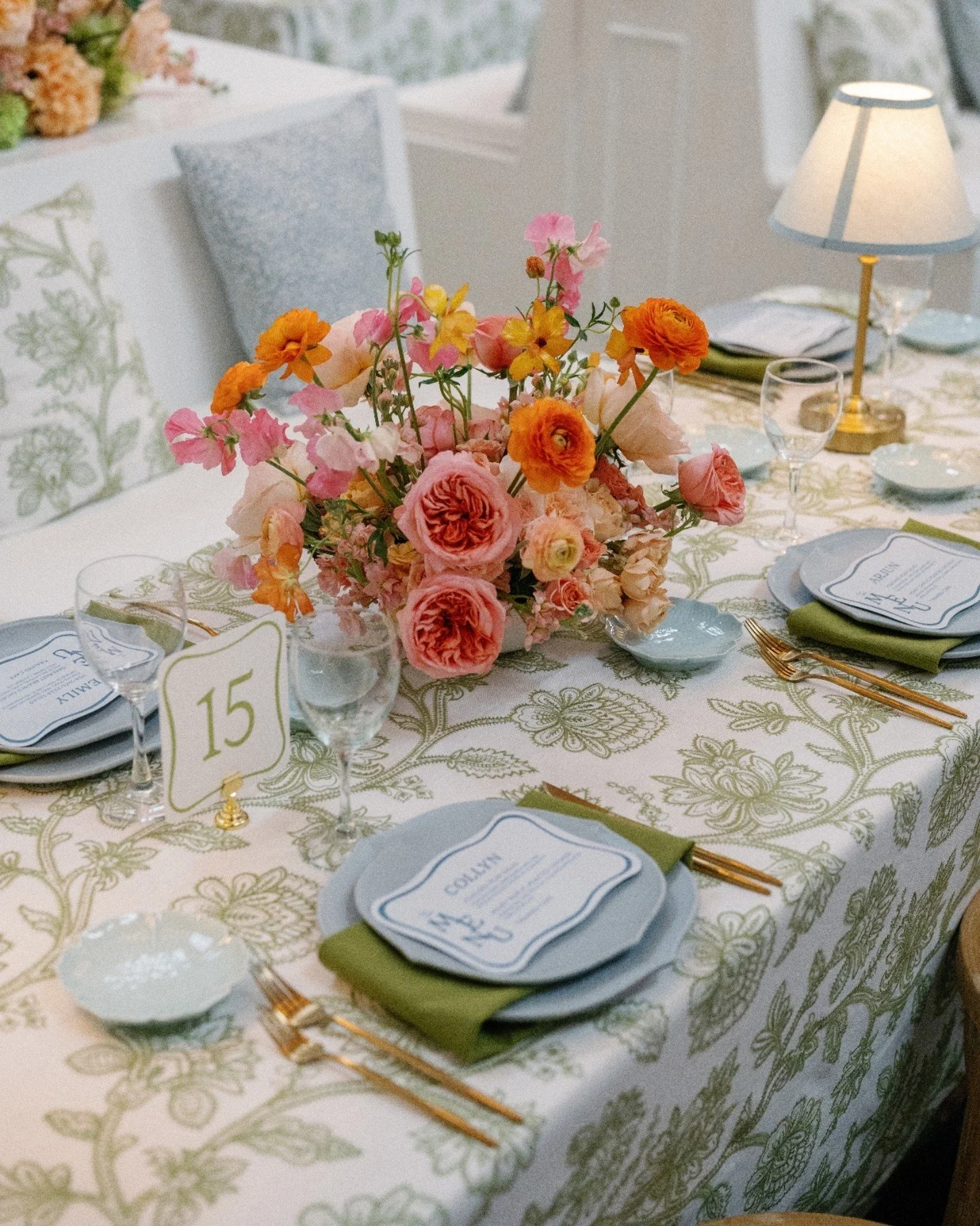 die-cut menus doubled as place settings for pavitra &amp; niles&rsquo;s dreamy DIA wedding 

table numbers also by yours truly 

&mdash;

Planner, Designer &amp; Florist | Ines &amp; Marie
@inesandmarieevents

Photography | Marina Claire
@marinaclair