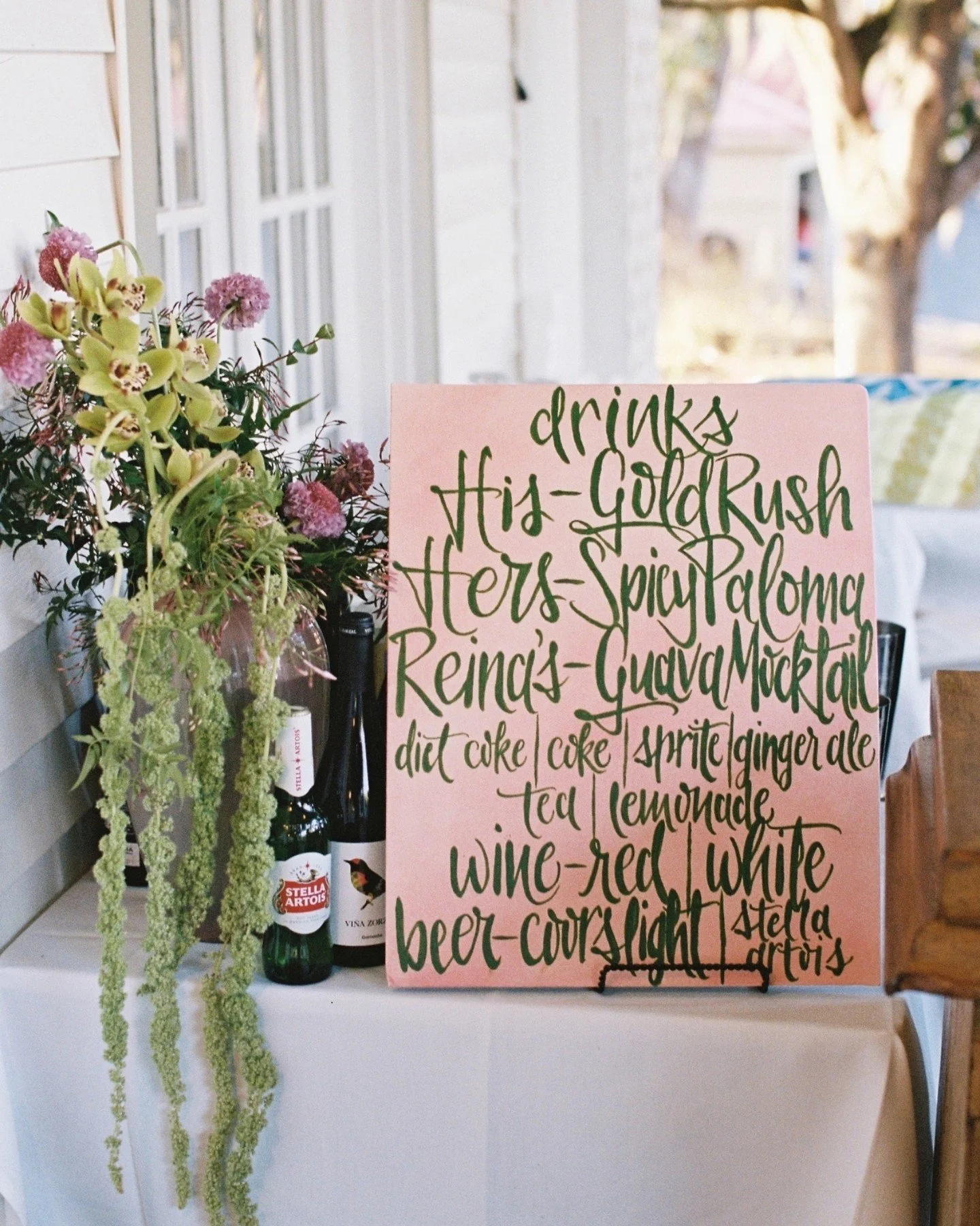 rachel &amp; philip&rsquo;s hand painted bar menu &mdash; happy friday!