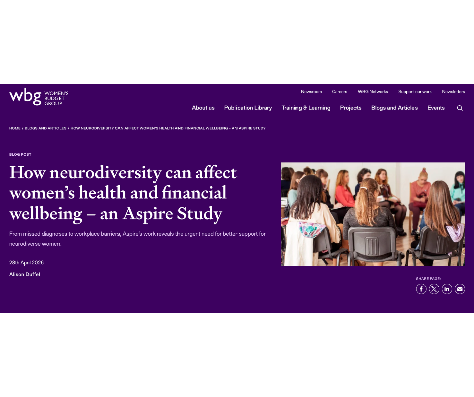 How neurodiversity can affect women’s health and financial wellbeing - An Aspire study