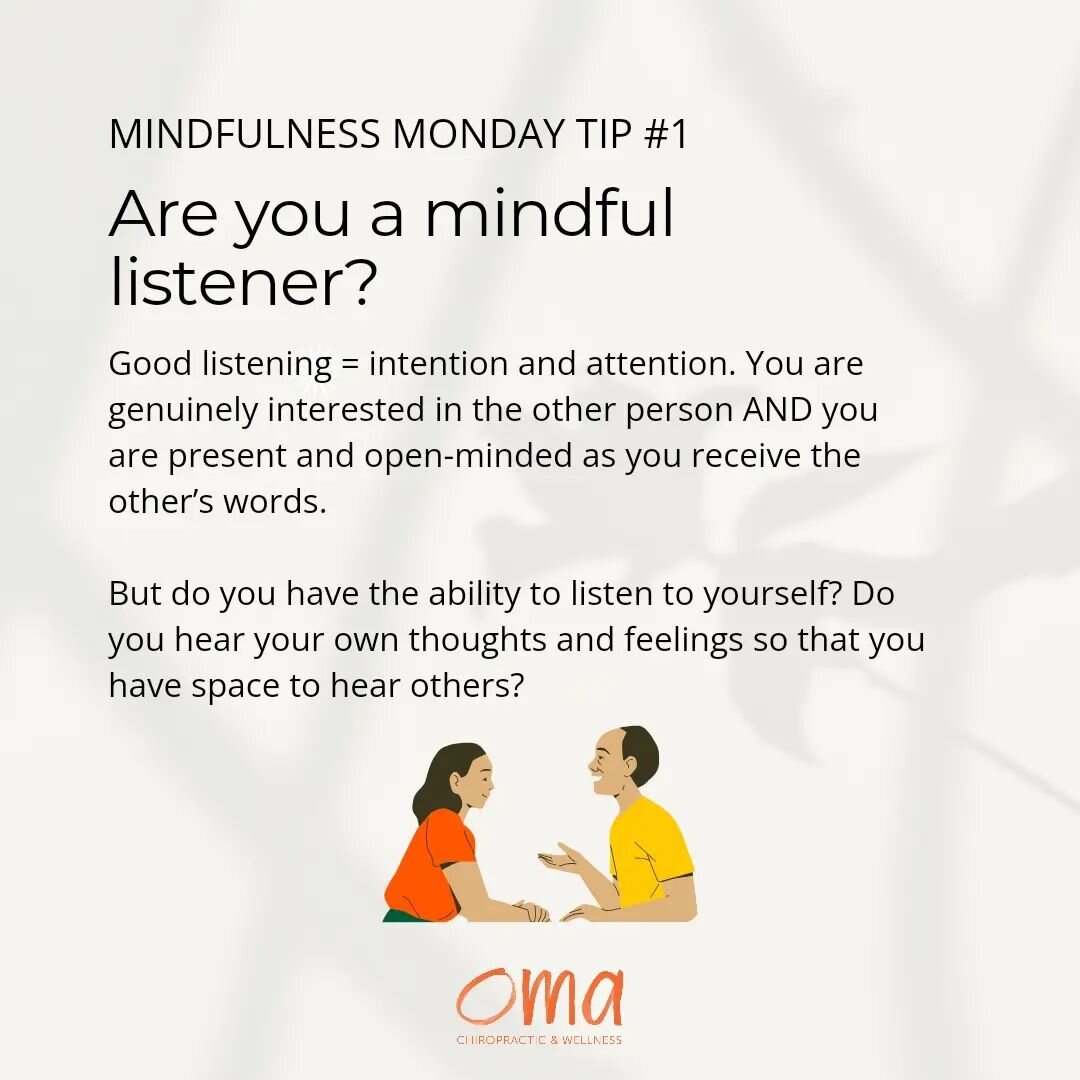 ✨ WELCOME TO MINDFULNESS MARCH WEEK #1 ✨

This week we are asking &quot;ARE YOU A MINDFUL LISTENER?&quot; 

Swipe 👈 for some quick tips on how to improve your listening skills, connect with others, and&mdash;most importantly&mdash;connect with yours