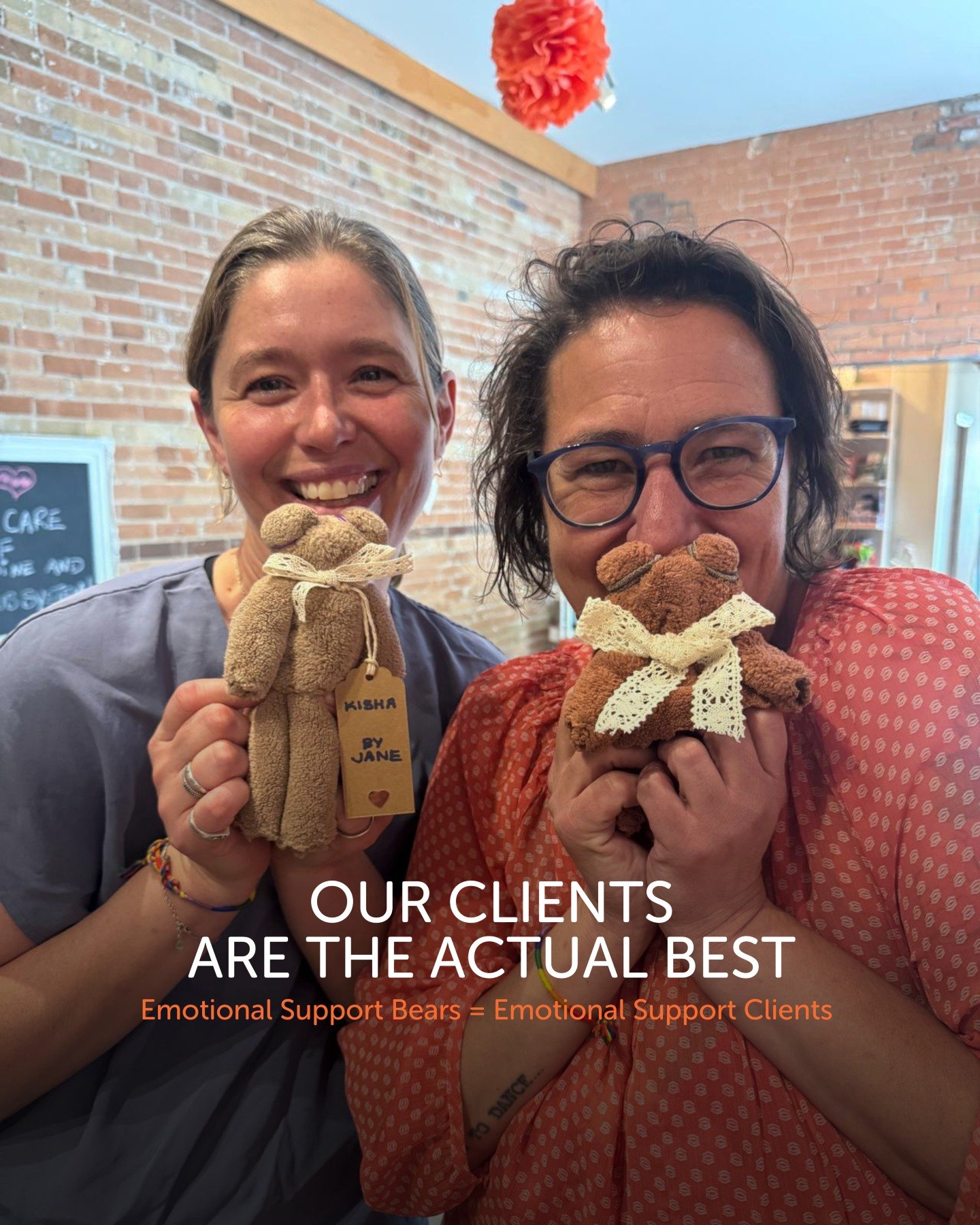 Emotional support bears, handmade with love. 🧸

A sweet surprise from one of our amazing clients who made these thoughtful teddies just for us. Safe to say&hellip; we&rsquo;re never letting go 🥹

Our hearts (and hands) are full. Our clients really 