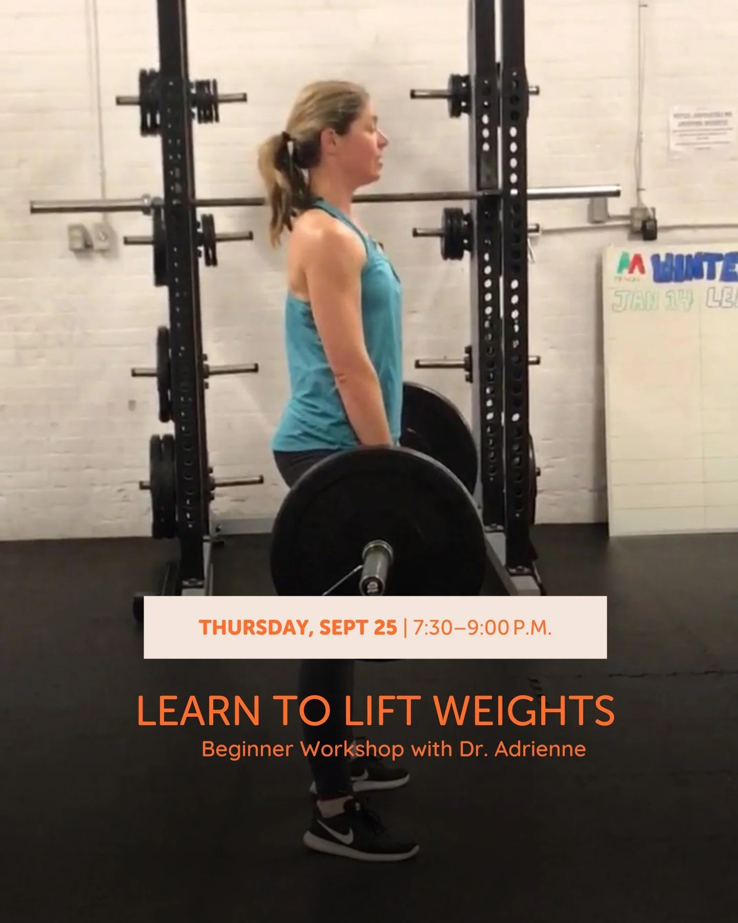 Ready to lift with confidence? 💪

Join Dr. Adrienne for a Beginner Weightlifting Workshop and learn how to move safely, activate your core, and build a simple routine you can do at home or the gym.

Strength training isn&rsquo;t just about muscles&m