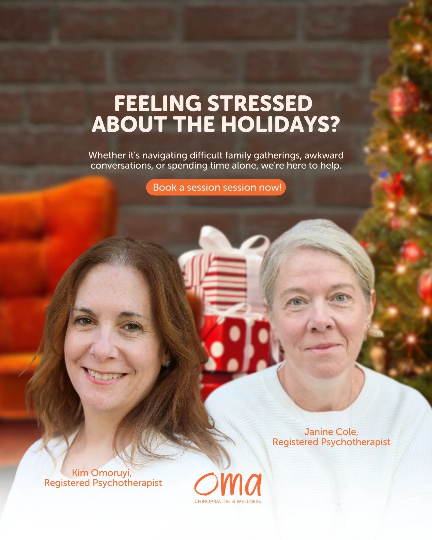 The holidays can feel heavier than expected for many people. If this season brings stress around family gatherings, communication, or simply managing everything on your plate, you&rsquo;re not alone. 🧡

Our registered psychotherapists, Kim Omoruyi a