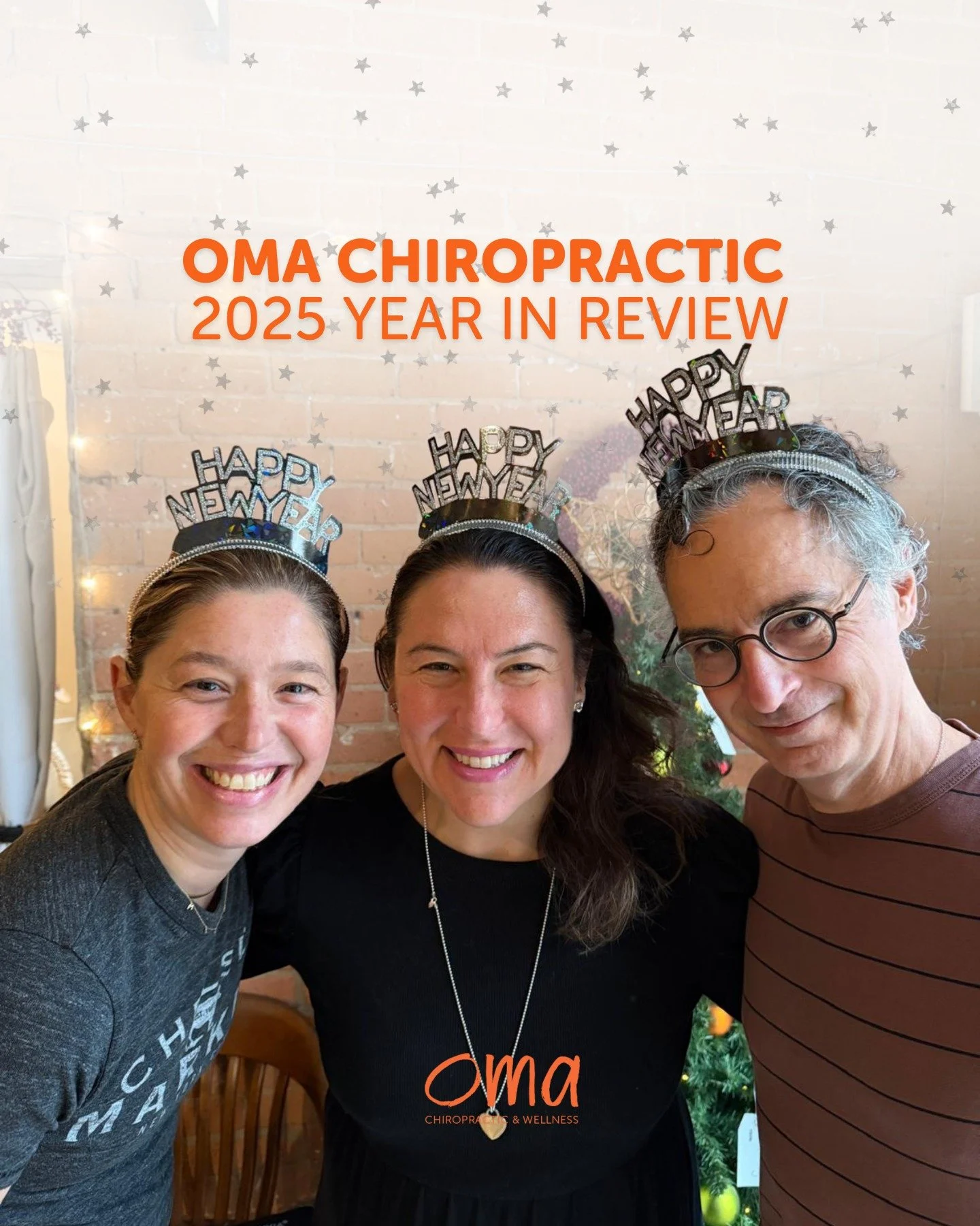 Oma Chiropractic &bull; 2025 Year in Review 🧡

Looking back on 2025, we&rsquo;re filled with so much gratitude.

For the care we shared, the conversations we had, the laughs behind the scenes, and the trust you placed in us. From our youngest practi