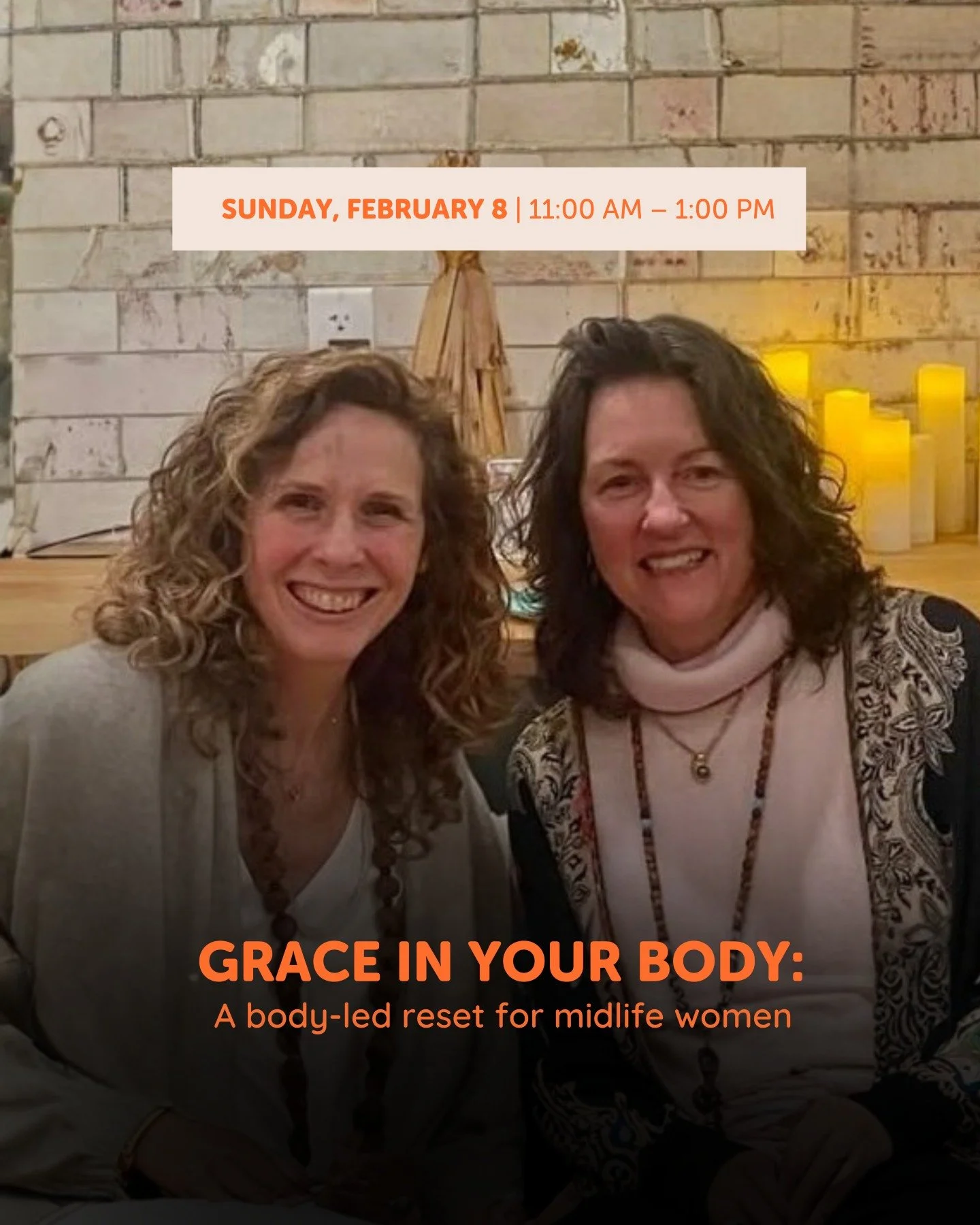 Grace in Your Body is a gentle invitation to slow down and listen inward.

Designed for midlife women who feel depleted, emotionally maxed out, or tired of pushing through, this two hour embodied reset supports nervous system regulation and somatic a