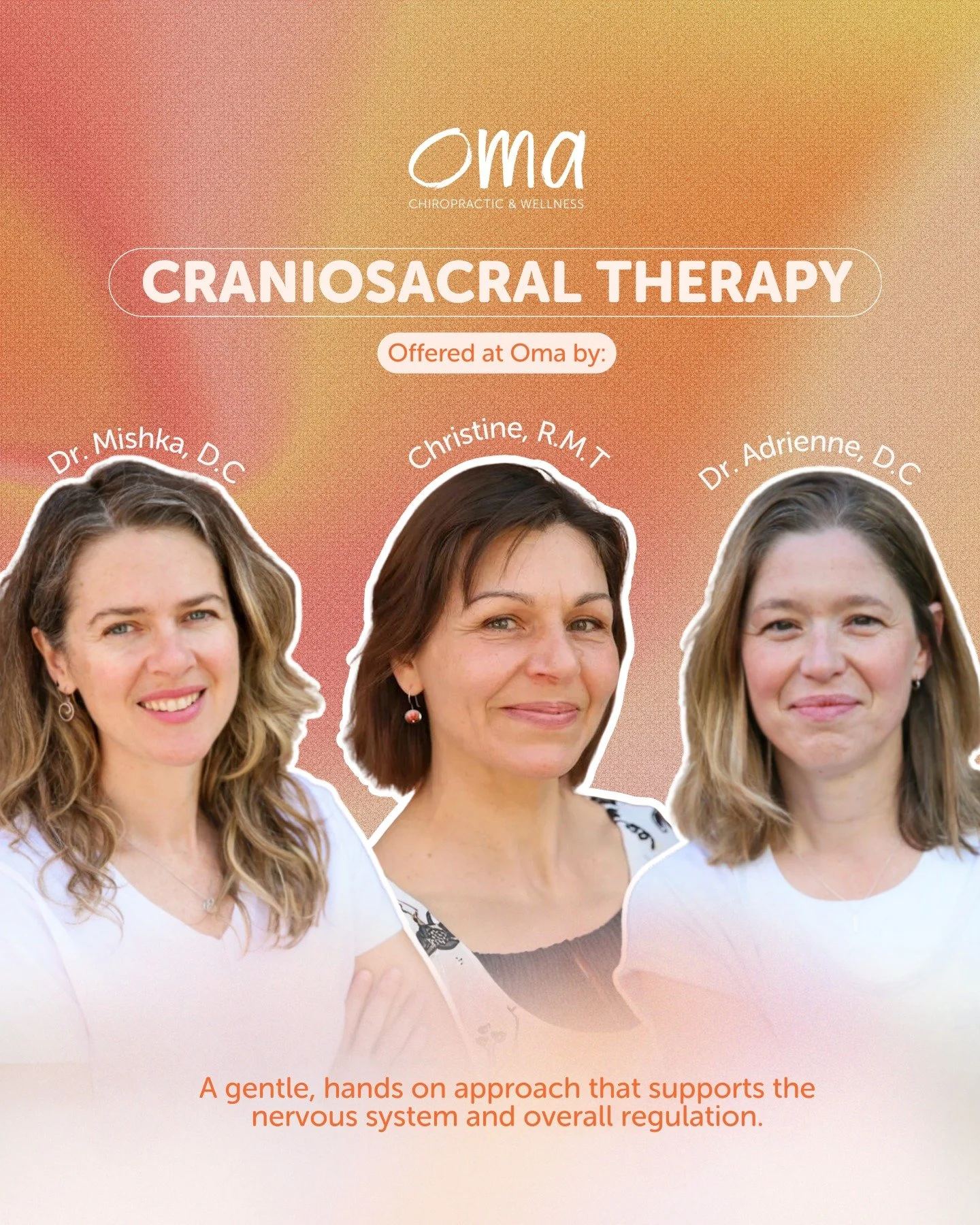 Craniosacral therapy is a gentle, hands-on approach that uses light touch to support the nervous system and encourage overall regulation and balance. It works with the body&rsquo;s natural rhythms, offering space for the system to settle, reset, and 