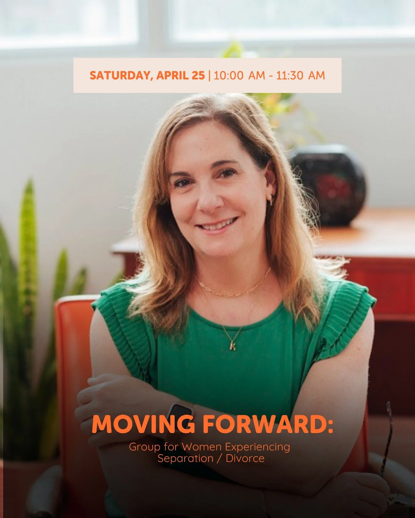 Moving Forward: A Group for Women Experiencing Separation or Divorce

Separation can bring a mix of emotions and questions. It&rsquo;s not always easy to find the time or space to understand how you&rsquo;ve been affected, or to figure out what comes