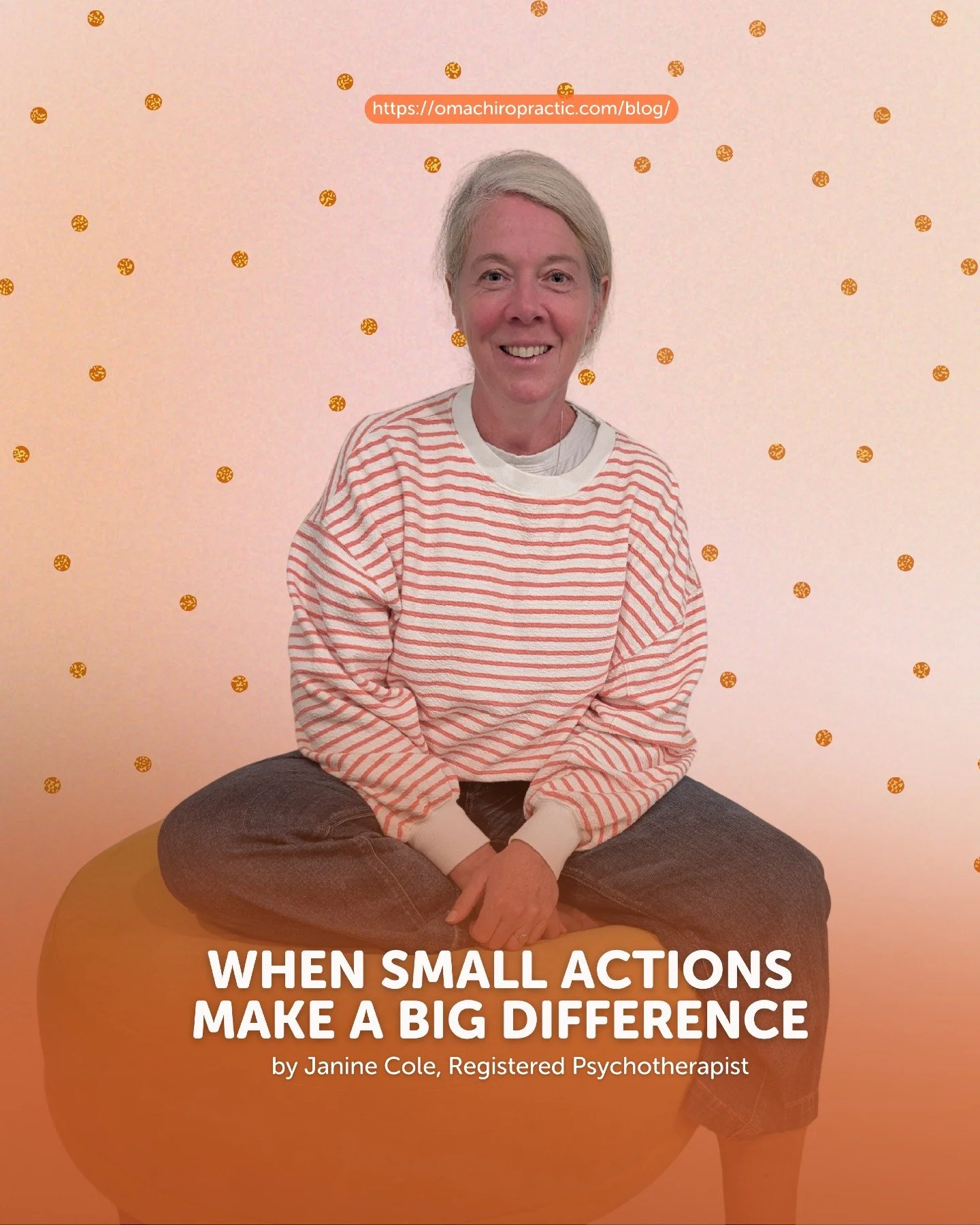 Sometimes the world can feel overwhelming.

The news cycle moves fast, the problems feel big, and it&rsquo;s easy to fall into a sense of helplessness or emotional exhaustion.

In her latest blog, Registered Psychotherapist Janine Cole reflects on a 