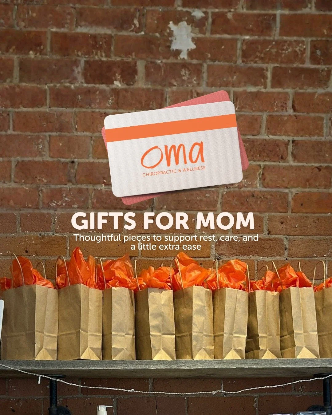 A few thoughtful ways to care for Mom 🧡

From gift cards and our Mother&rsquo;s Day massage + Epsom salt bundle, to simple self-care tools like a lymphatic brush, gratitude bracelet, and energy orb&hellip; each piece is chosen to support rest, balan