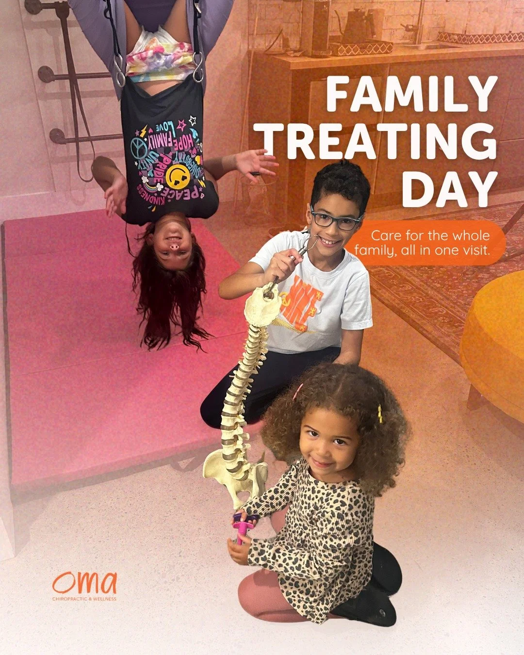 Family Treating Day is one of our favourite days at Oma 🧡

There's something special about seeing multiple generations receive care under one roof.

Family Treating Day is designed to make it easier for babies, kids, parents, and caregivers to prior