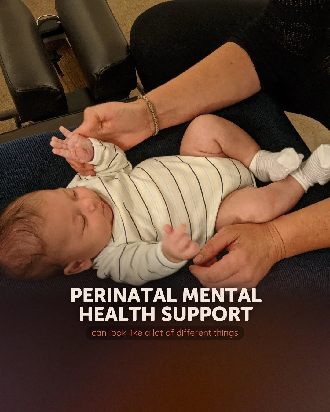 Perinatal mental health support can look like a lot of different things 🧡

Sometimes it&rsquo;s having space to talk.
Sometimes it&rsquo;s finally taking a deep breath.
Sometimes it&rsquo;s support for a body that&rsquo;s carrying, feeding, healing,