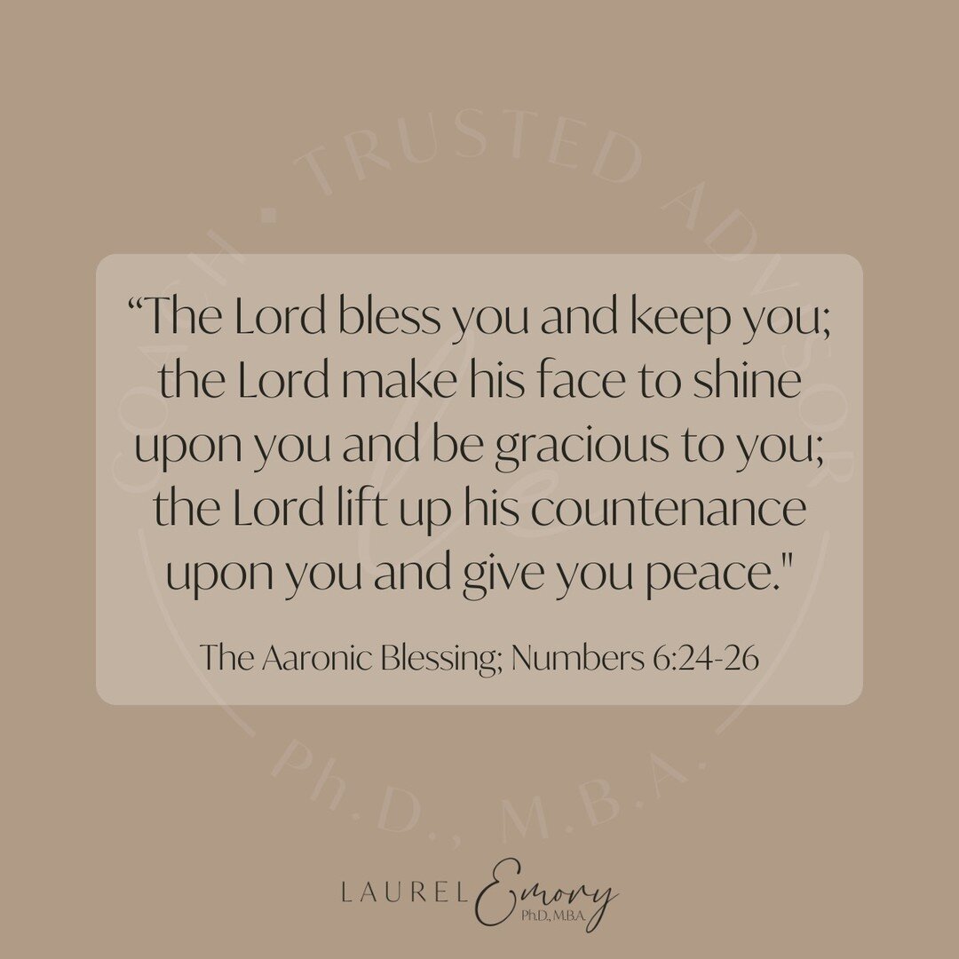 &ldquo;The Lord bless you and keep you; the Lord make his face to shine upon you and be gracious to you; the Lord lift up his countenance upon you and give you peace.&quot;
-The Aaronic Blessing; Numbers 6:24-26

#sabbath #rest #dayofrest #soulcare #