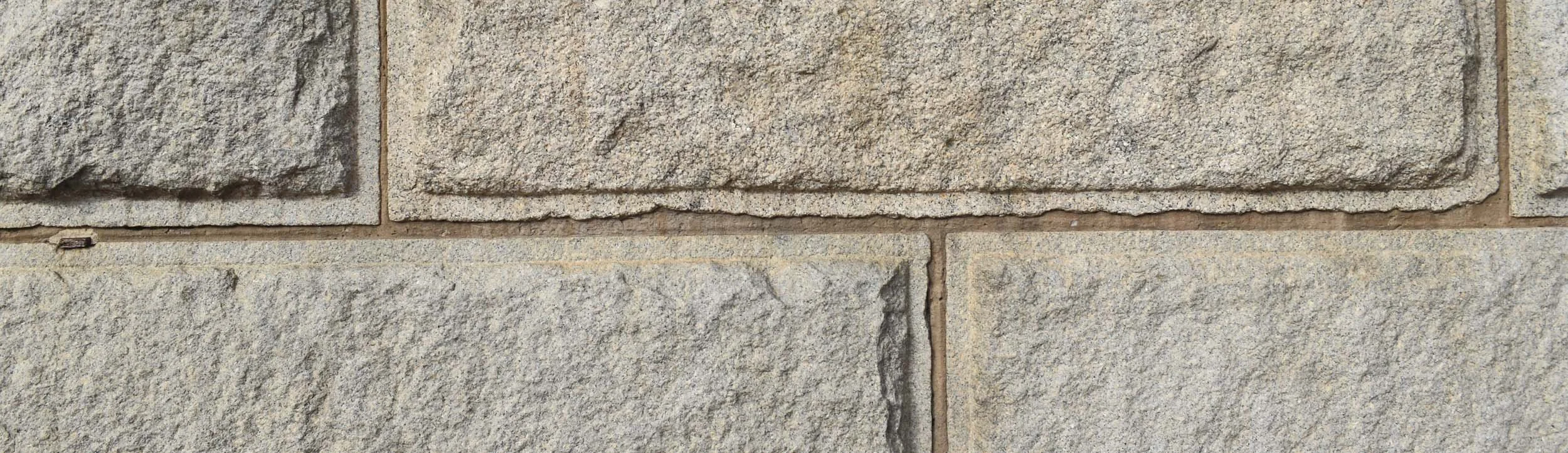 Granite masonry Rosendale cement pointing at the Brooklyn Bridge, New York