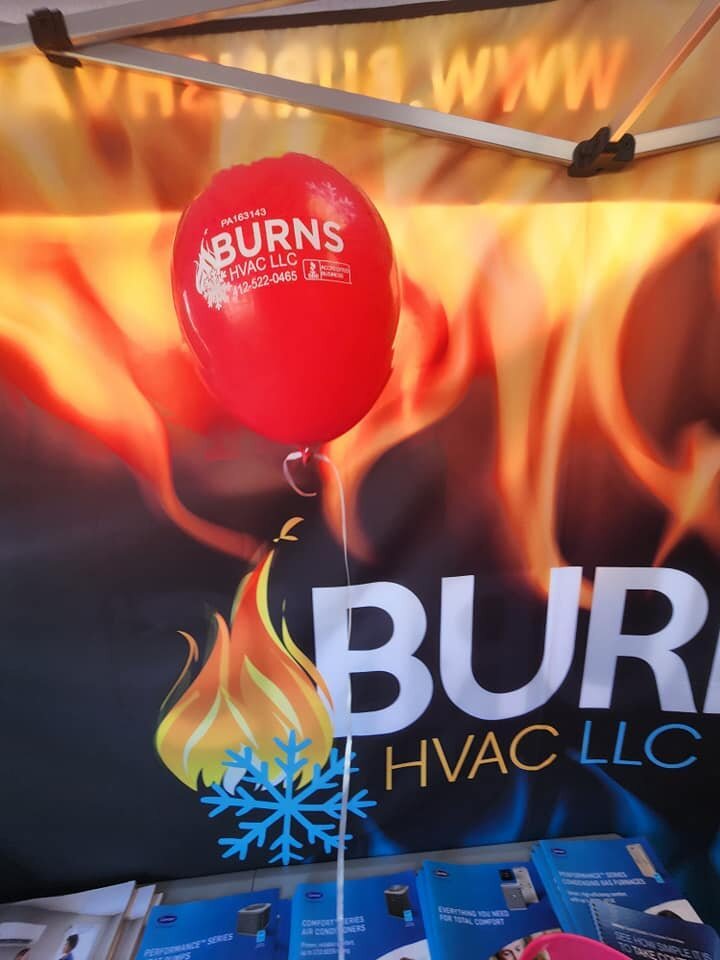 Stop by the Burns HVAC LLC tent at Hookstown Fair get a chance to win milwaukee pack out, ecobee thermostat and everyone gets a red balloon!!!
