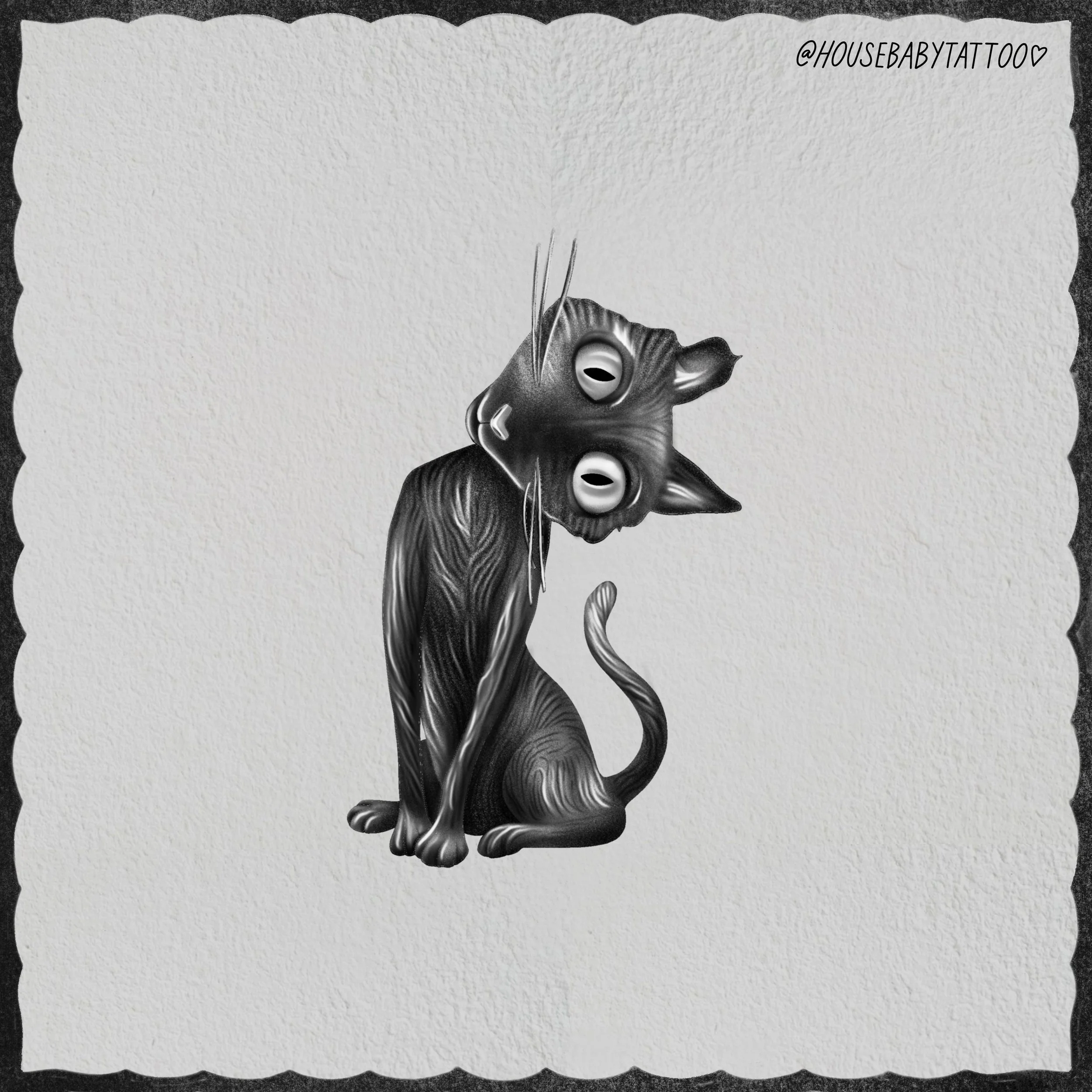 Coraline Cat (Coraline Halloween flash 2026)