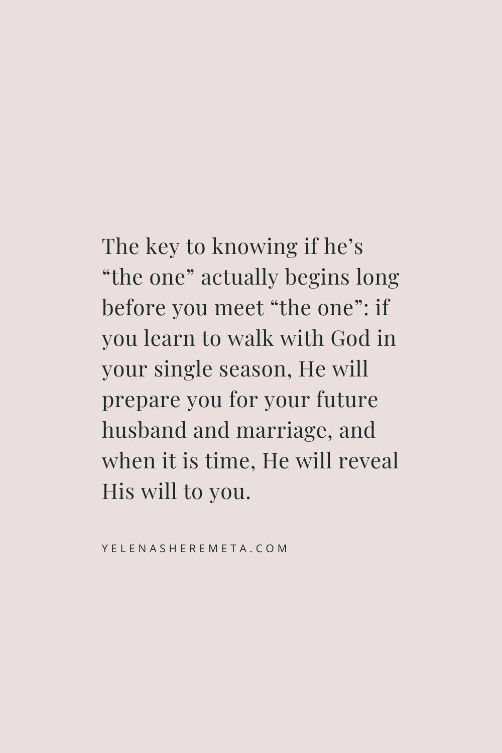 How do I know he is the one? Fabalabse