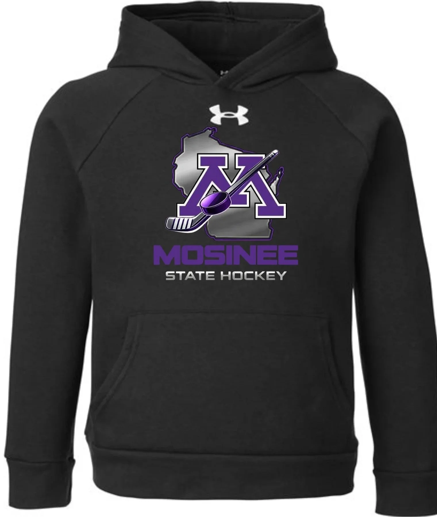 Youth State Hockey Youth Under Armour Rival Fleece Hooded Sweatshirt