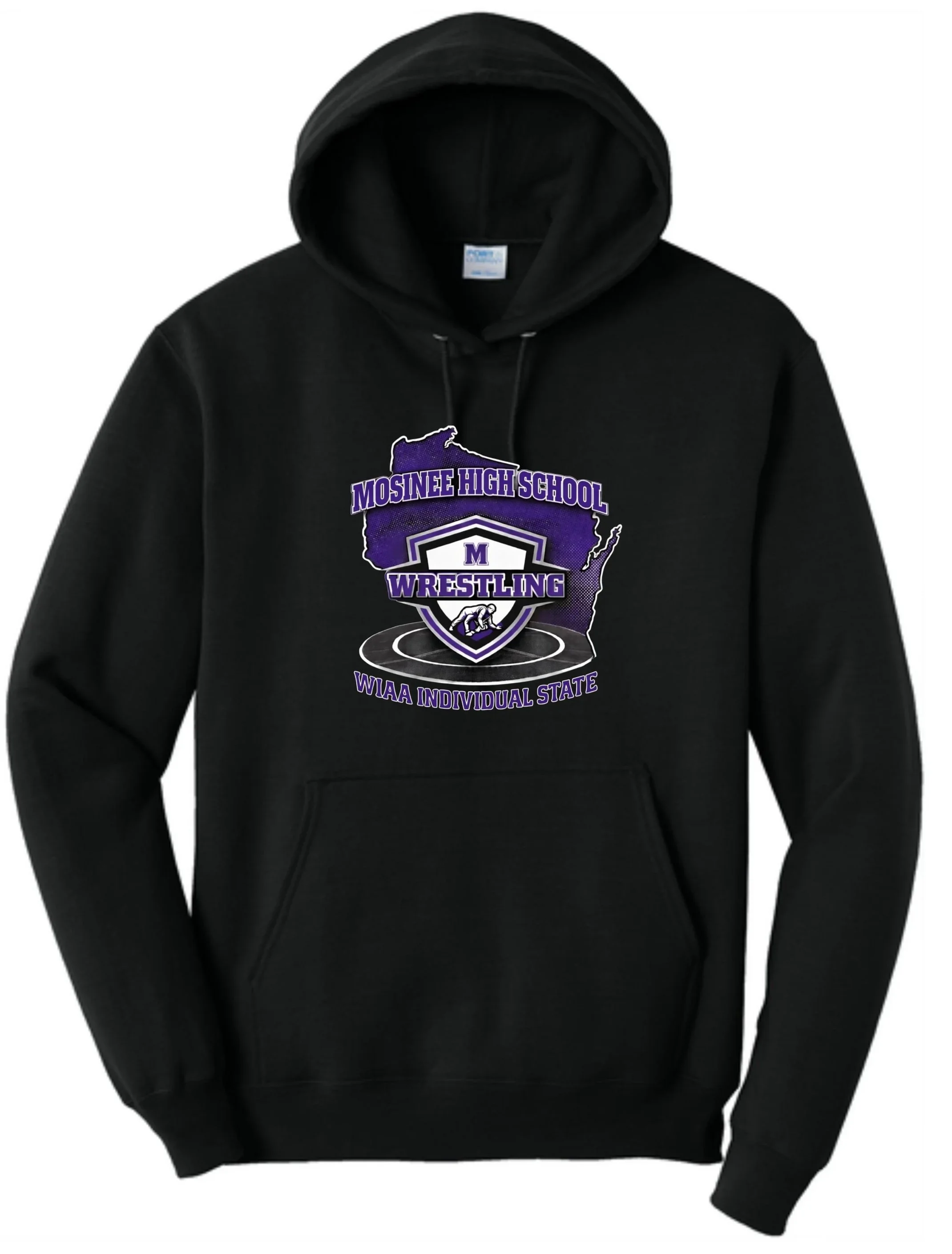 HS State Wrestling Adult Core Fleece Pullover Hooded Sweatshirt. PC78H