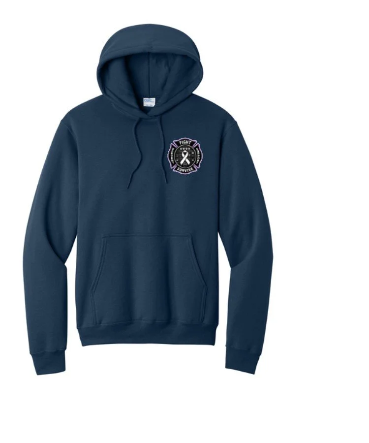 Mosinee Fire Department Lingl Fundraiser Sweatshirt Adult Core Fleece Pullover Hooded Sweatshirt. PC78H