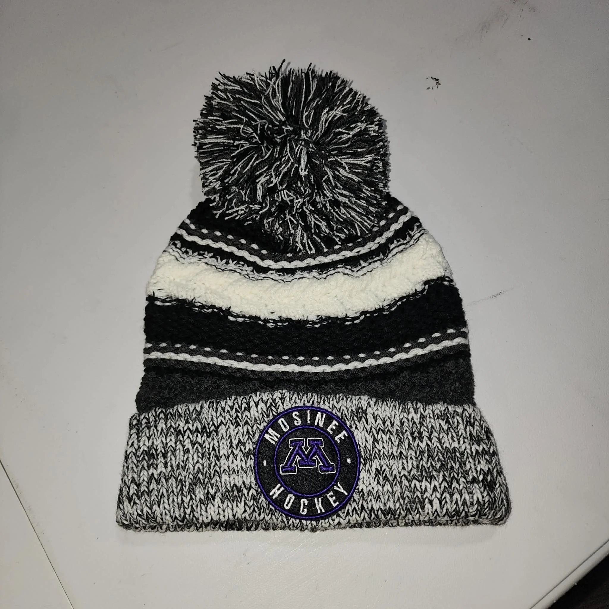 Hockey Sport-Tek® Pom Pom Team Beanie