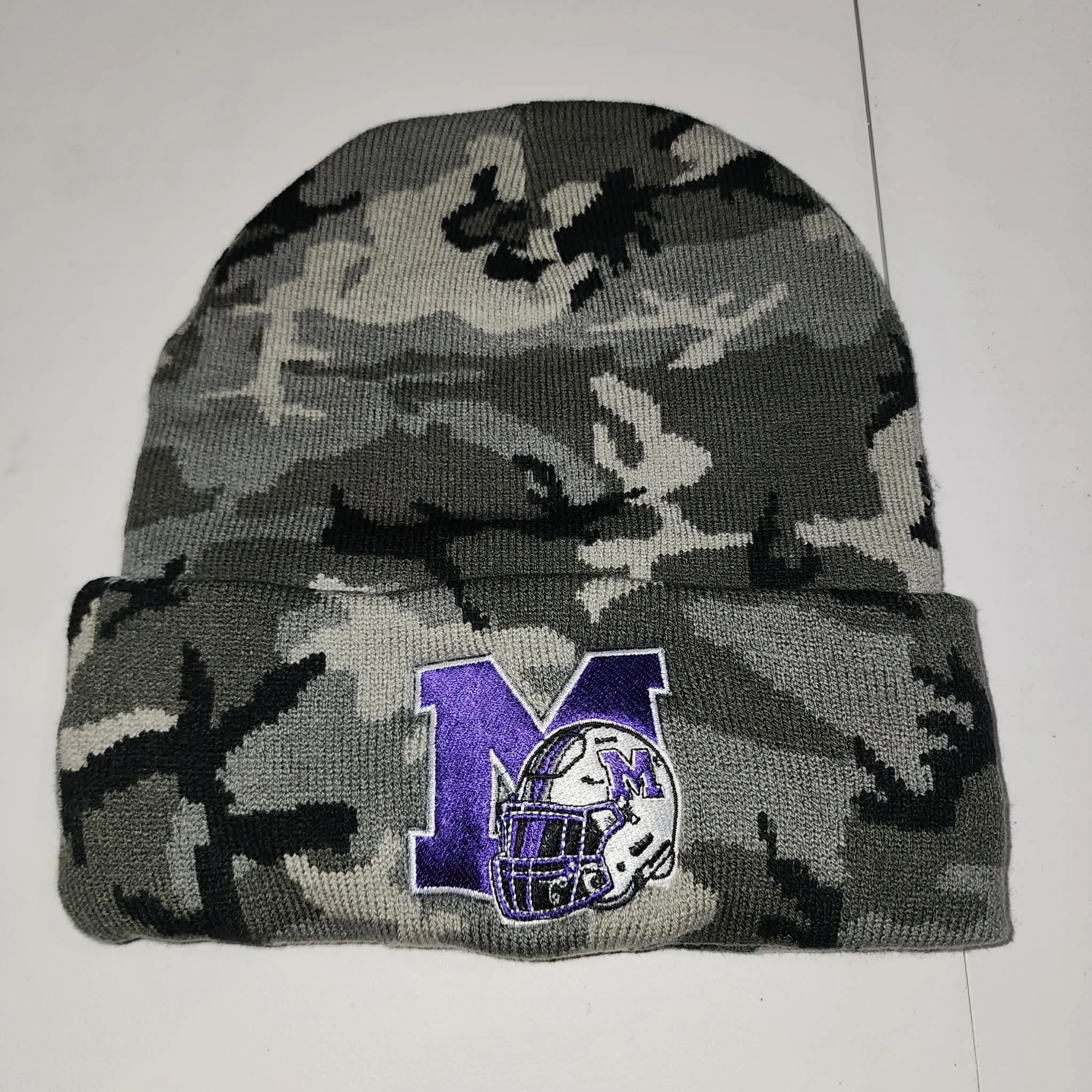 Football Sportsman 12" Solid Cuffed Beanie