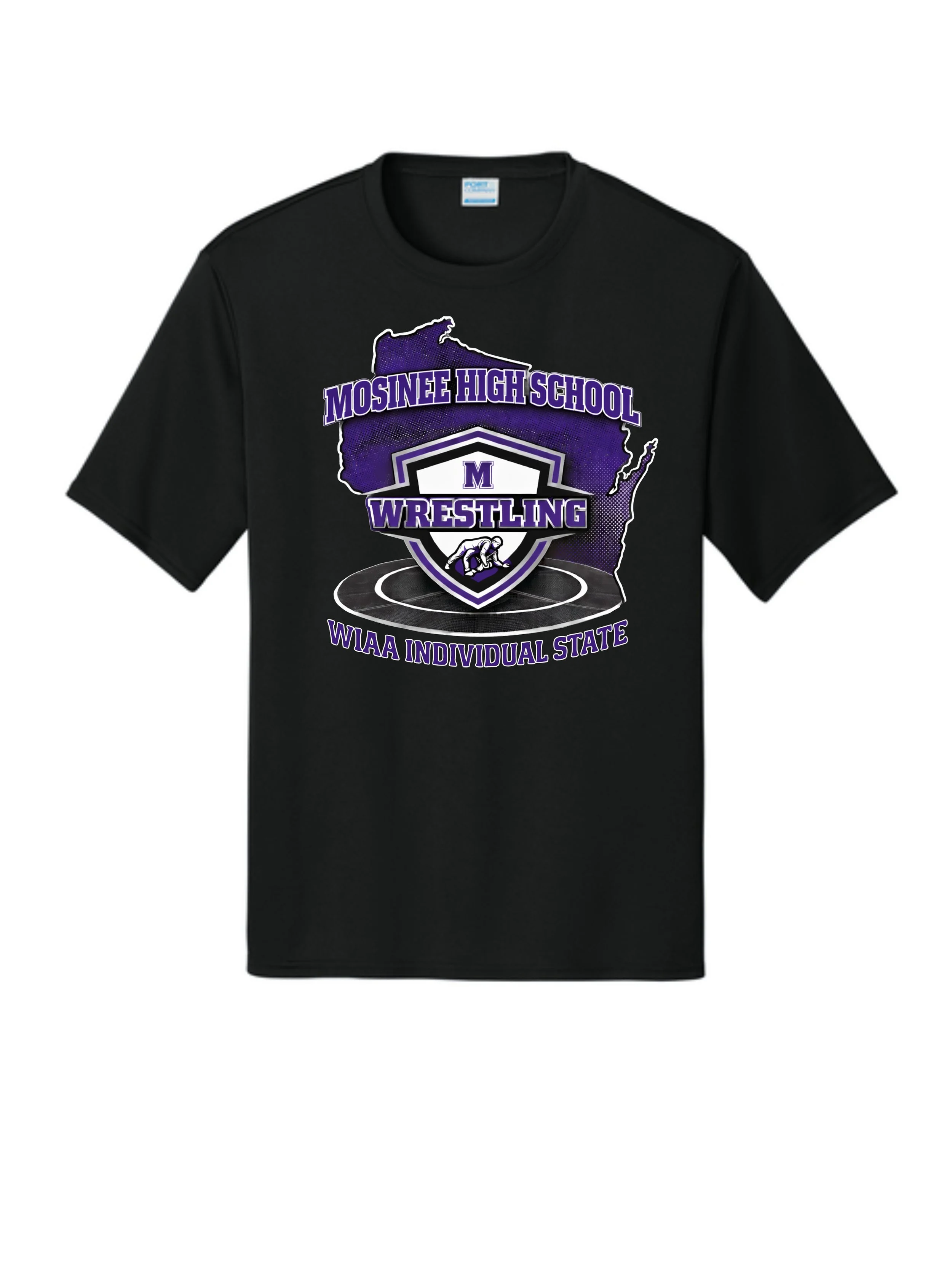 HS State Wrestling Youth Port & Company®  Performance Tee. PC380Y