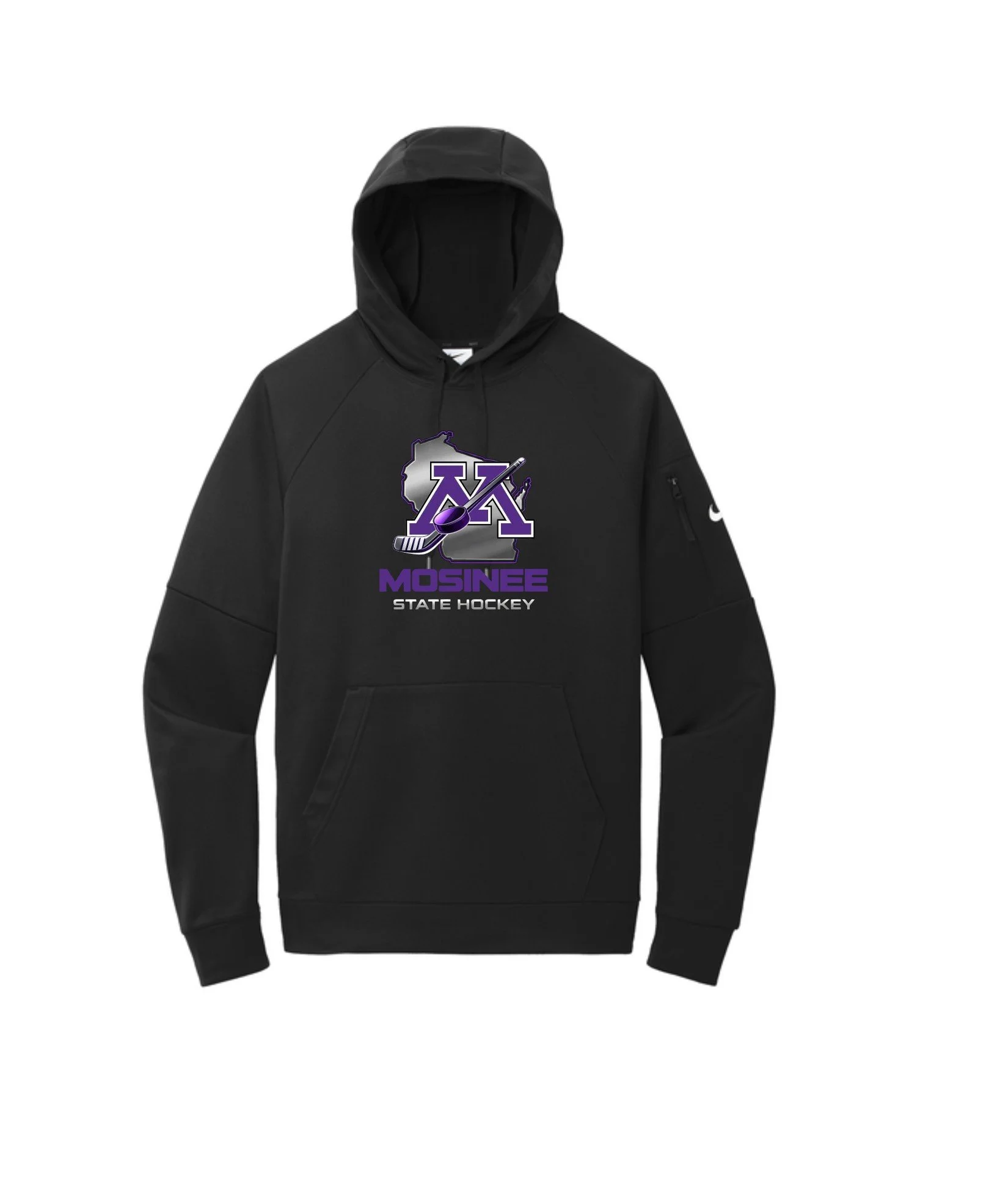 Hockey Youth State Youth Stat Hockey Adult Nike Therma-FIT Pocket Pullover Fleece Hoodie . NKFD9735