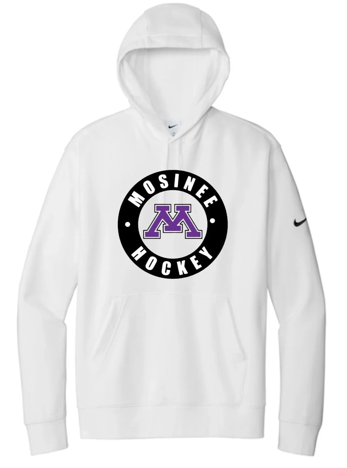 Hockey Nike Club Fleece Sleeve Swoosh Pullover Hoodie. NKDR1499
