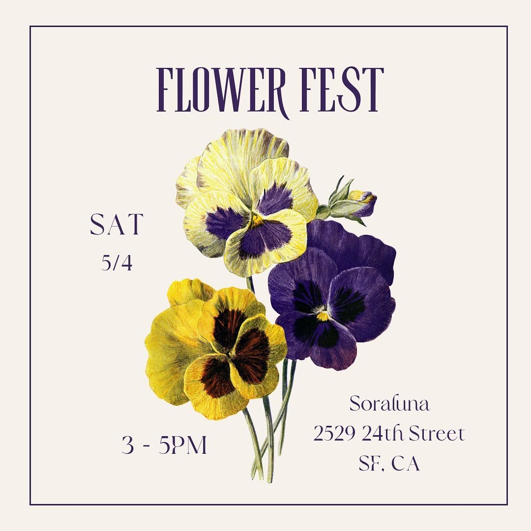I&rsquo;m so excited! This Saturday 5/4 from 3-5pm @bonnieroseweaver and I are hosting a plant meditation circle called Flower Fest.
We&rsquo;ll be meditating with two different flower essences and talking about our experiences with the plants.
This 