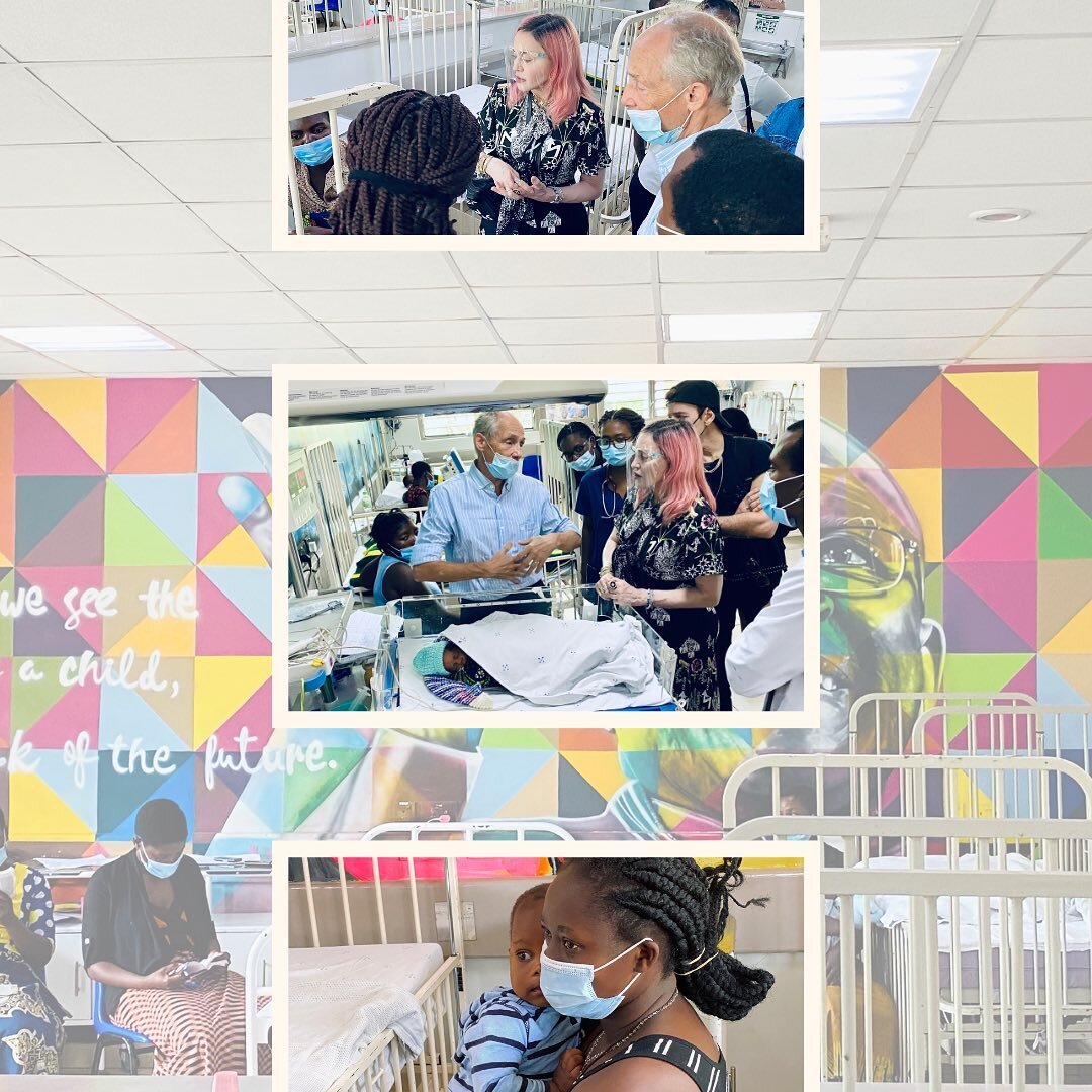 During the COVID-19 pandemic, the #MercyJamesCentre continued to operate and provided care for hundreds of vulnerable children. Here, @madonna visits the #MJC in 2020. Keep supporting life-saving treatments for children in Blantyre, Malawi by donatin